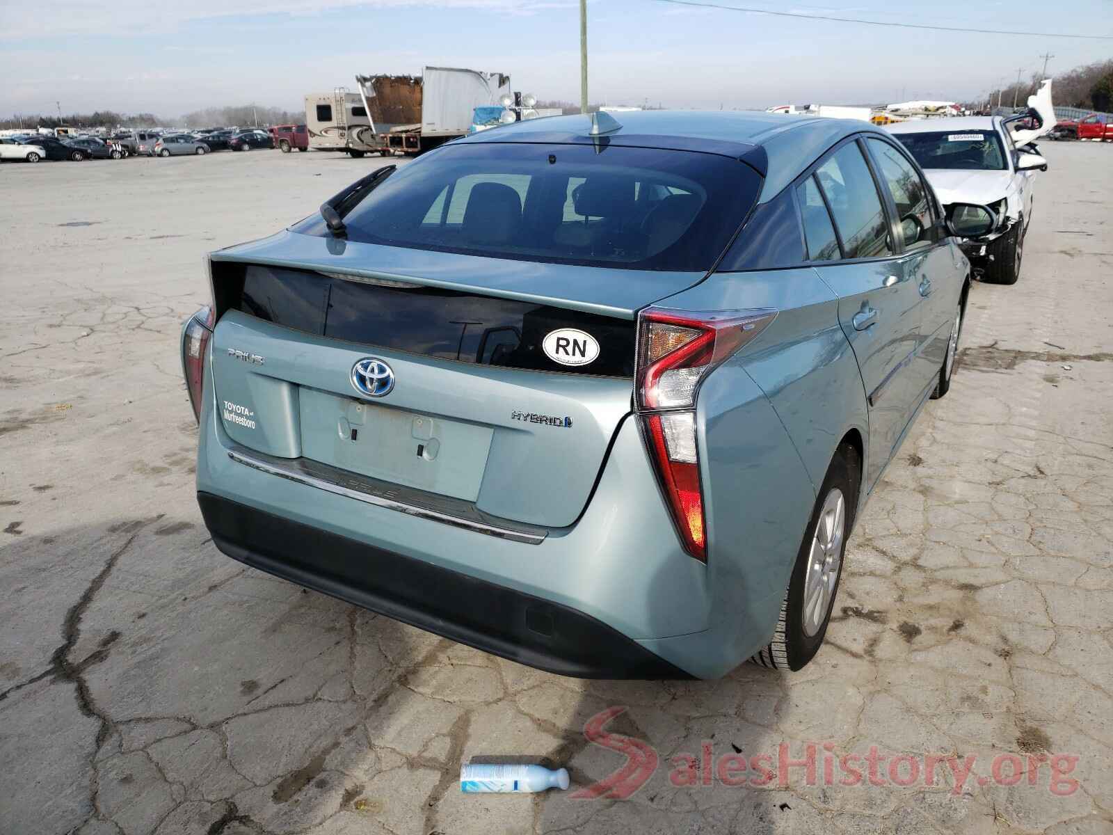 JTDKBRFU7G3005349 2016 TOYOTA PRIUS