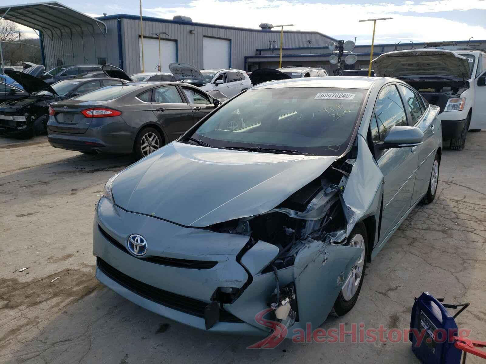 JTDKBRFU7G3005349 2016 TOYOTA PRIUS