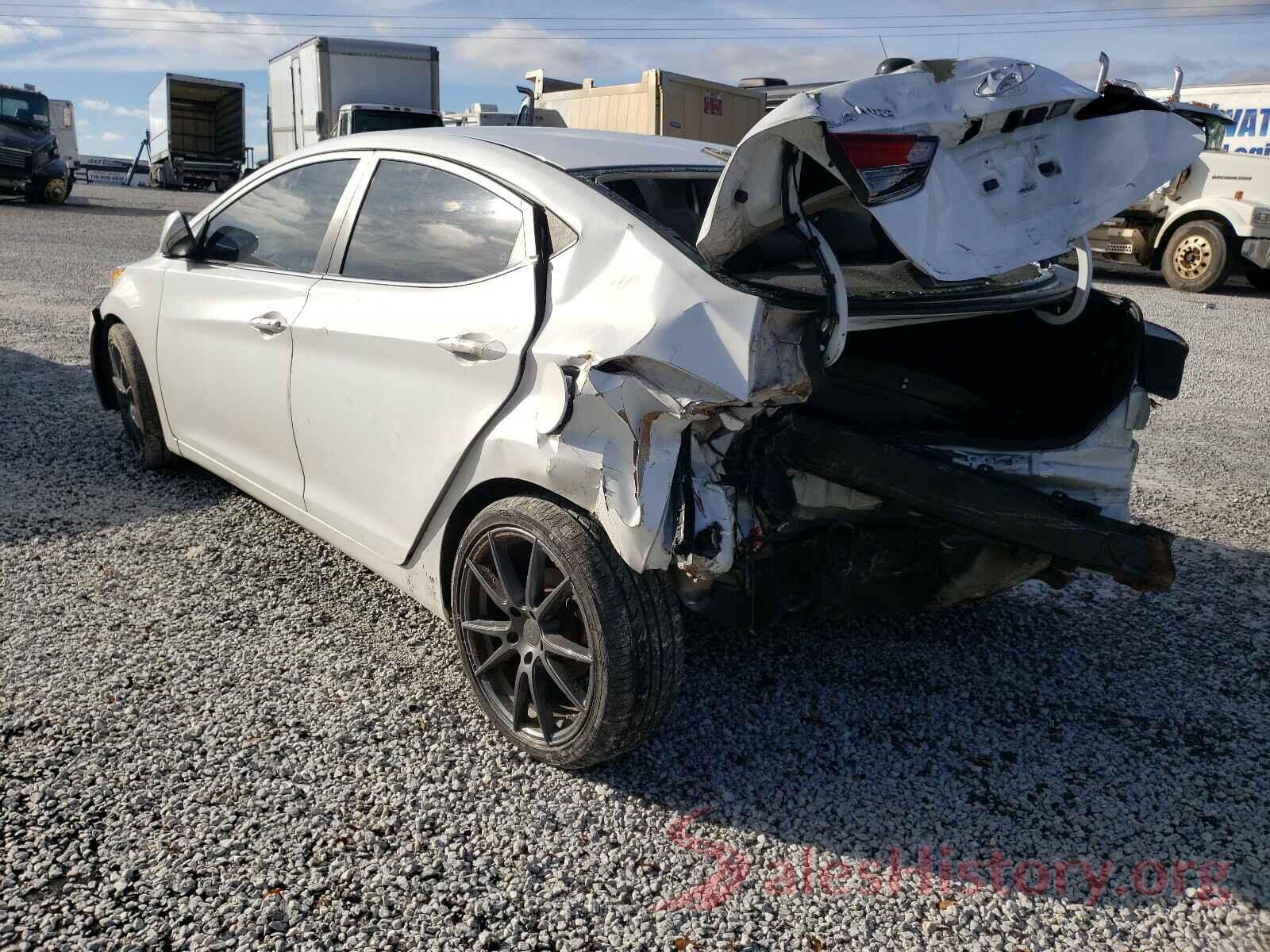 5NPDH4AE4GH767097 2016 HYUNDAI ELANTRA