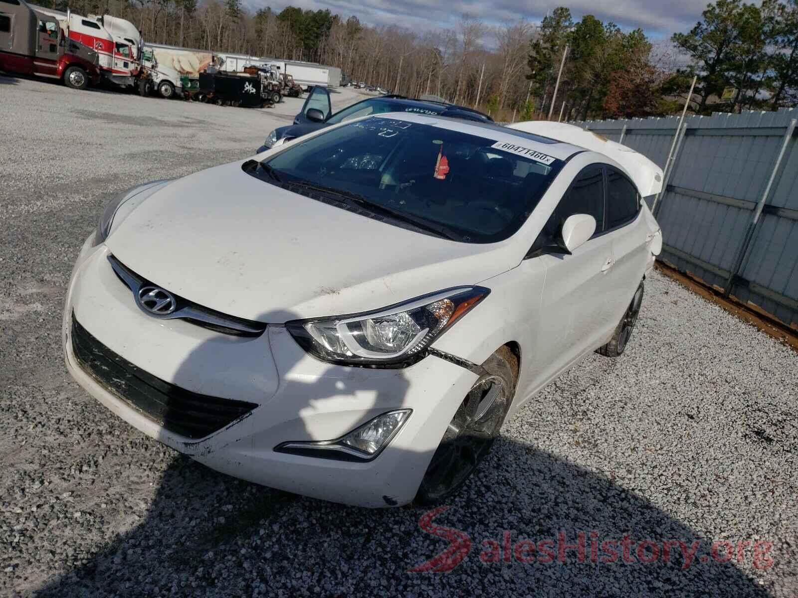 5NPDH4AE4GH767097 2016 HYUNDAI ELANTRA