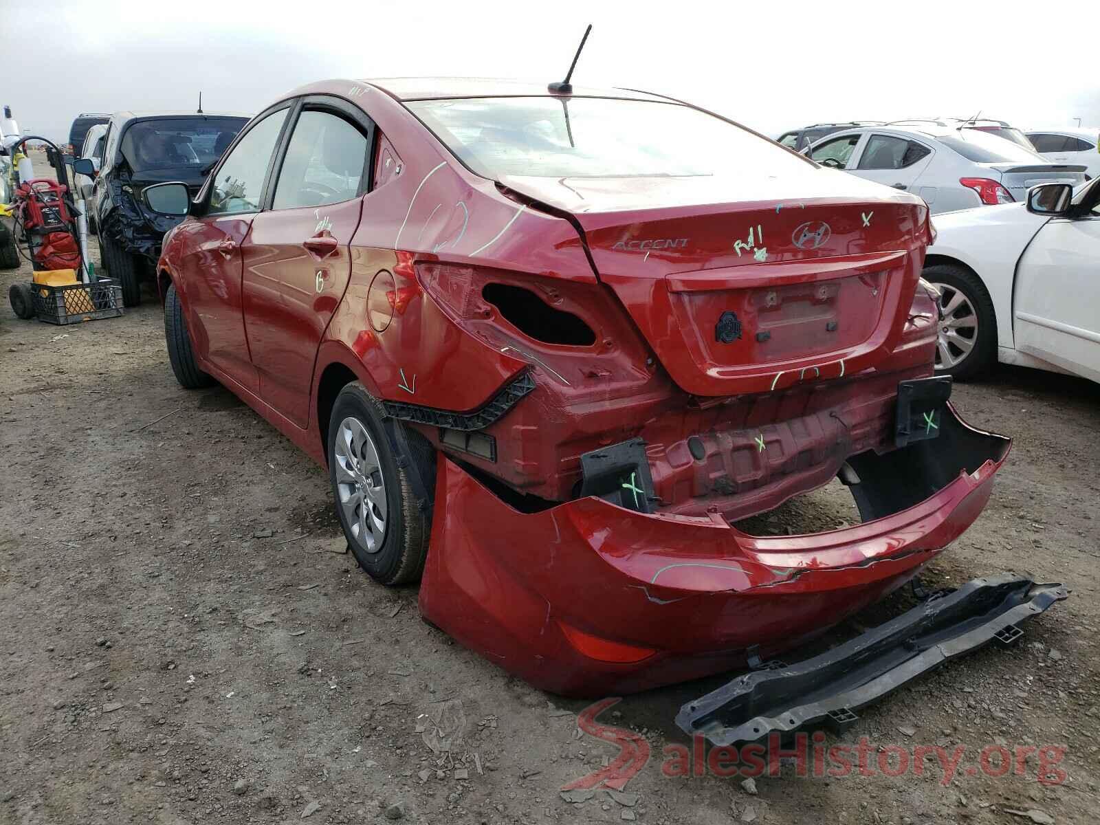 KMHCT4AEXHU360186 2017 HYUNDAI ACCENT