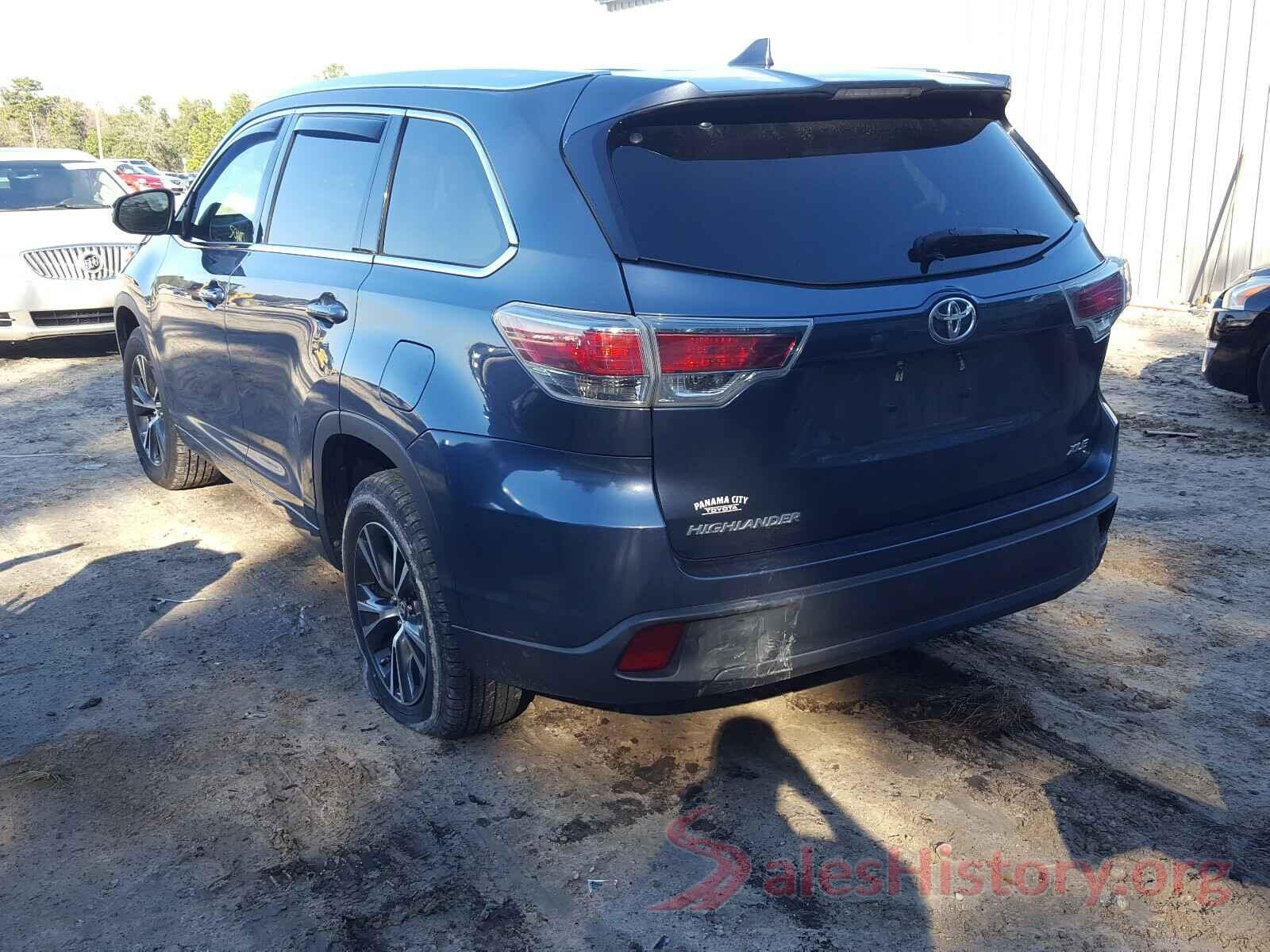 5TDKKRFH0GS503846 2016 TOYOTA HIGHLANDER