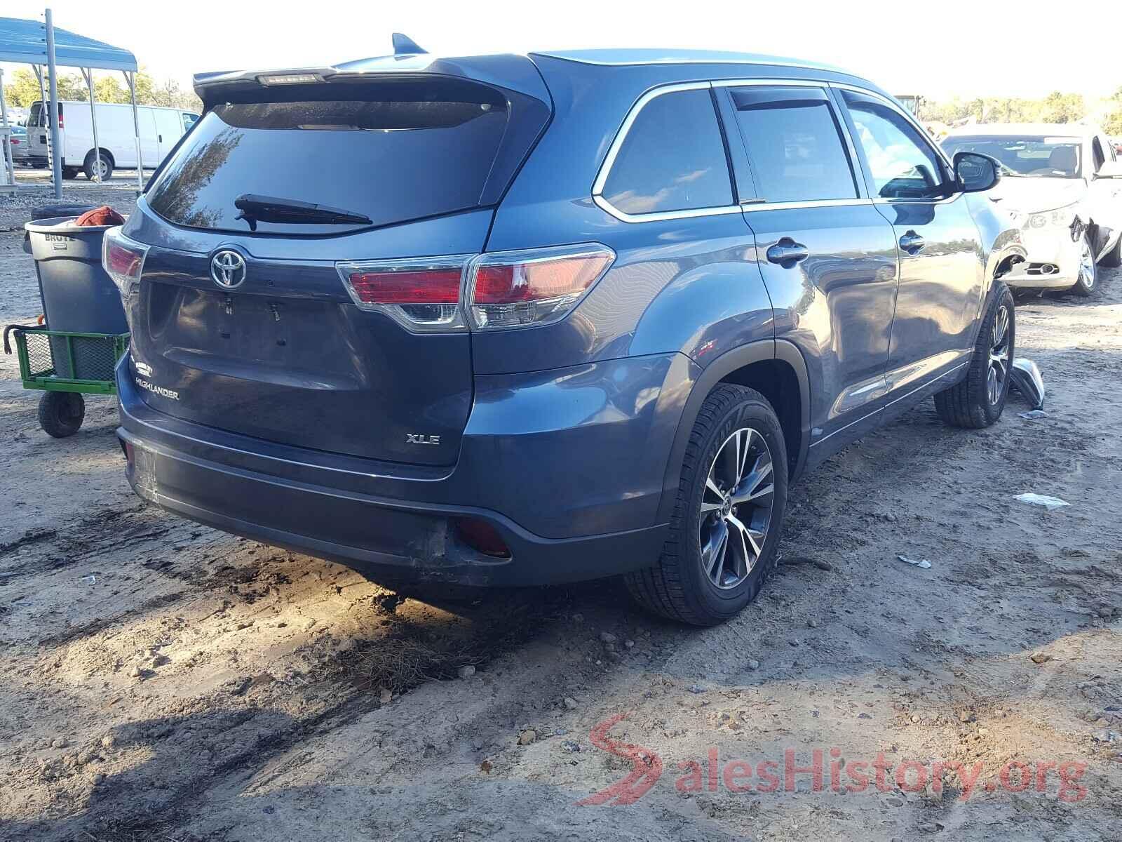 5TDKKRFH0GS503846 2016 TOYOTA HIGHLANDER