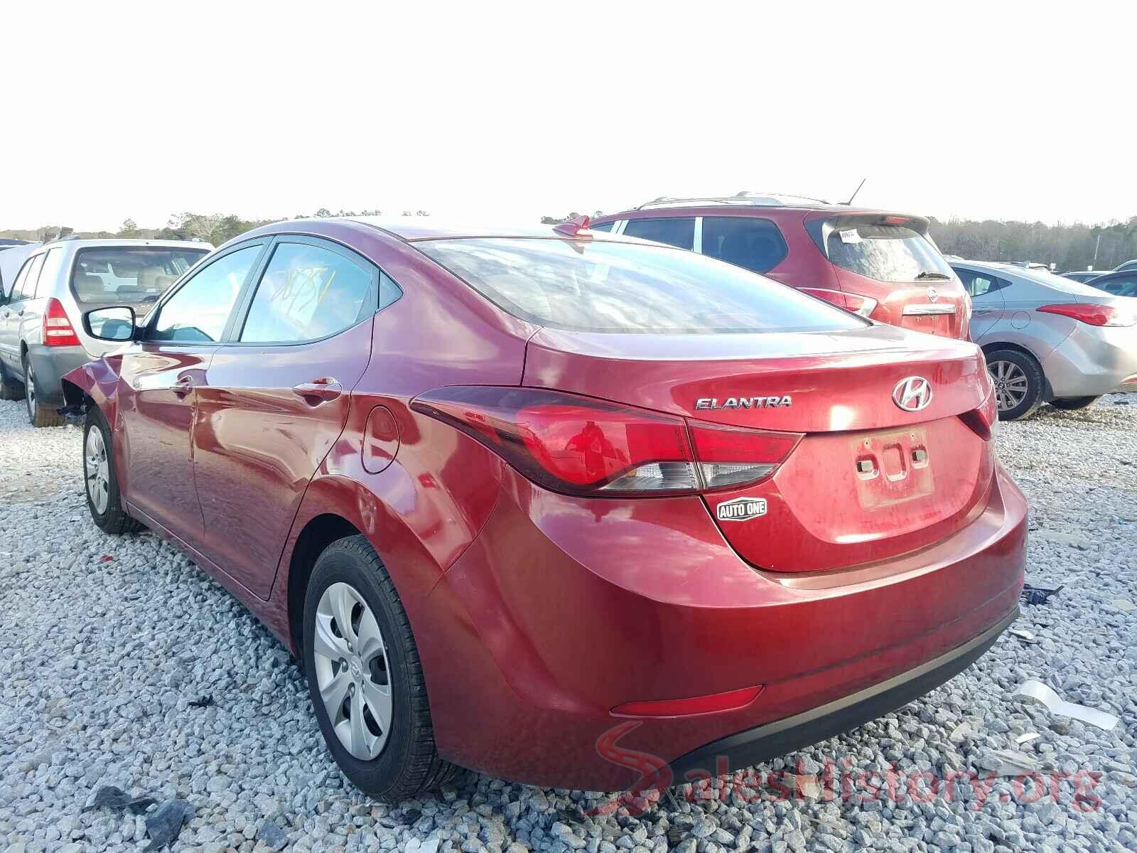 5NPDH4AE0GH667935 2016 HYUNDAI ELANTRA