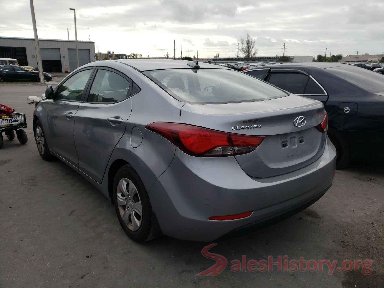 5NPDH4AE9GH782551 2016 HYUNDAI ELANTRA