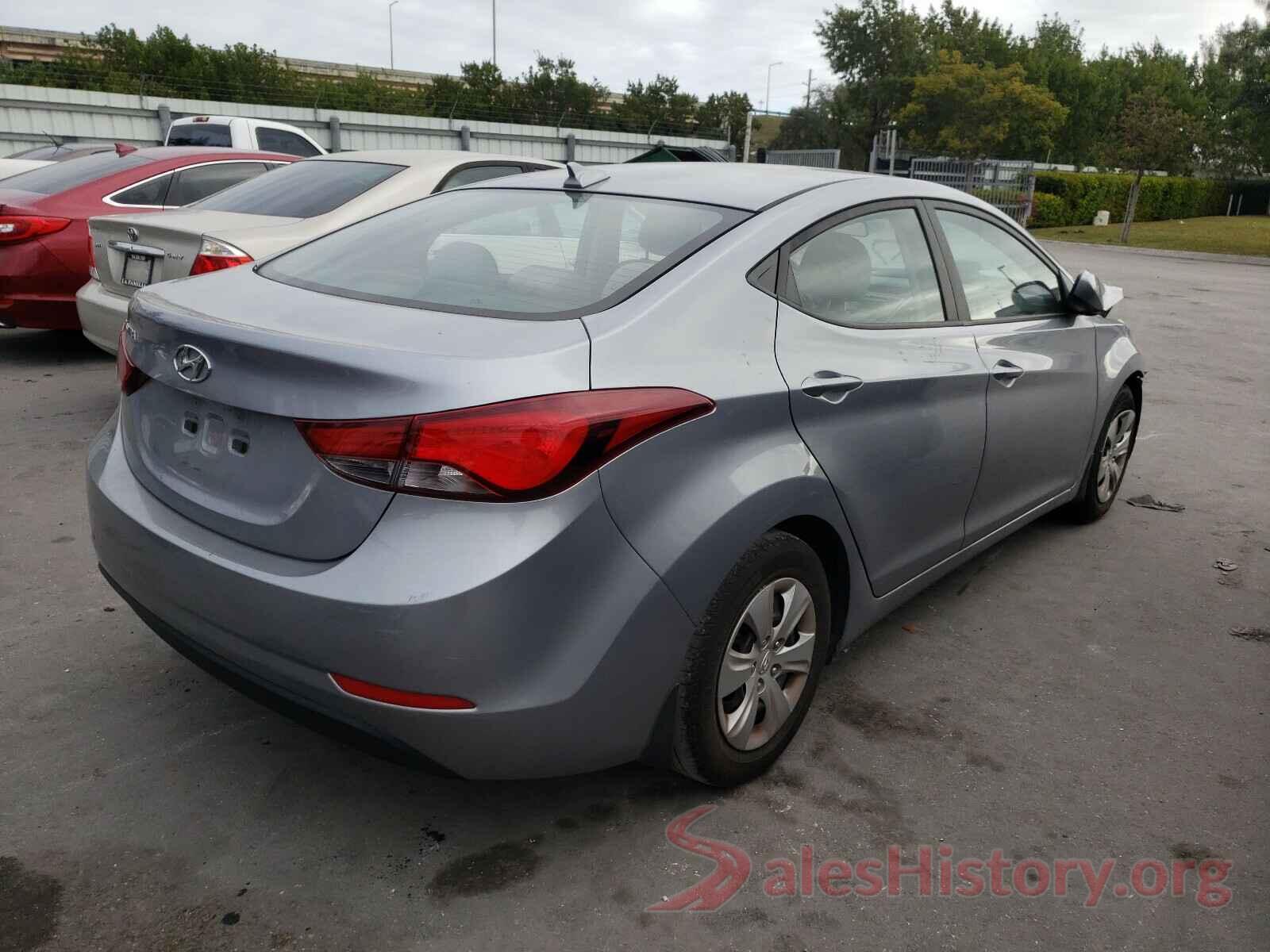 5NPDH4AE9GH782551 2016 HYUNDAI ELANTRA