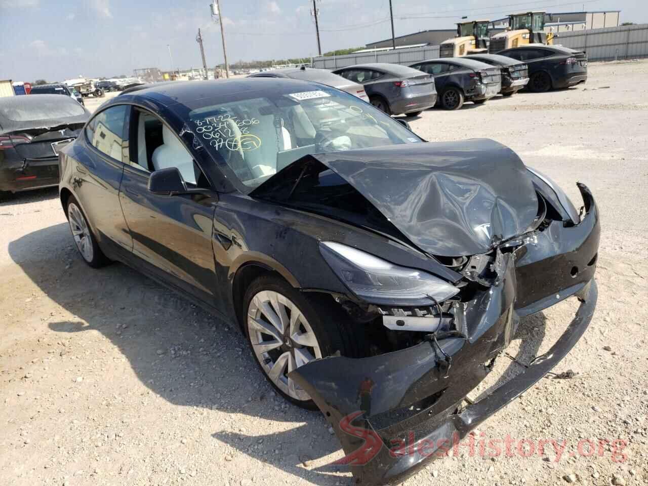 5YJ3E1EB6MF061228 2021 TESLA MODEL 3