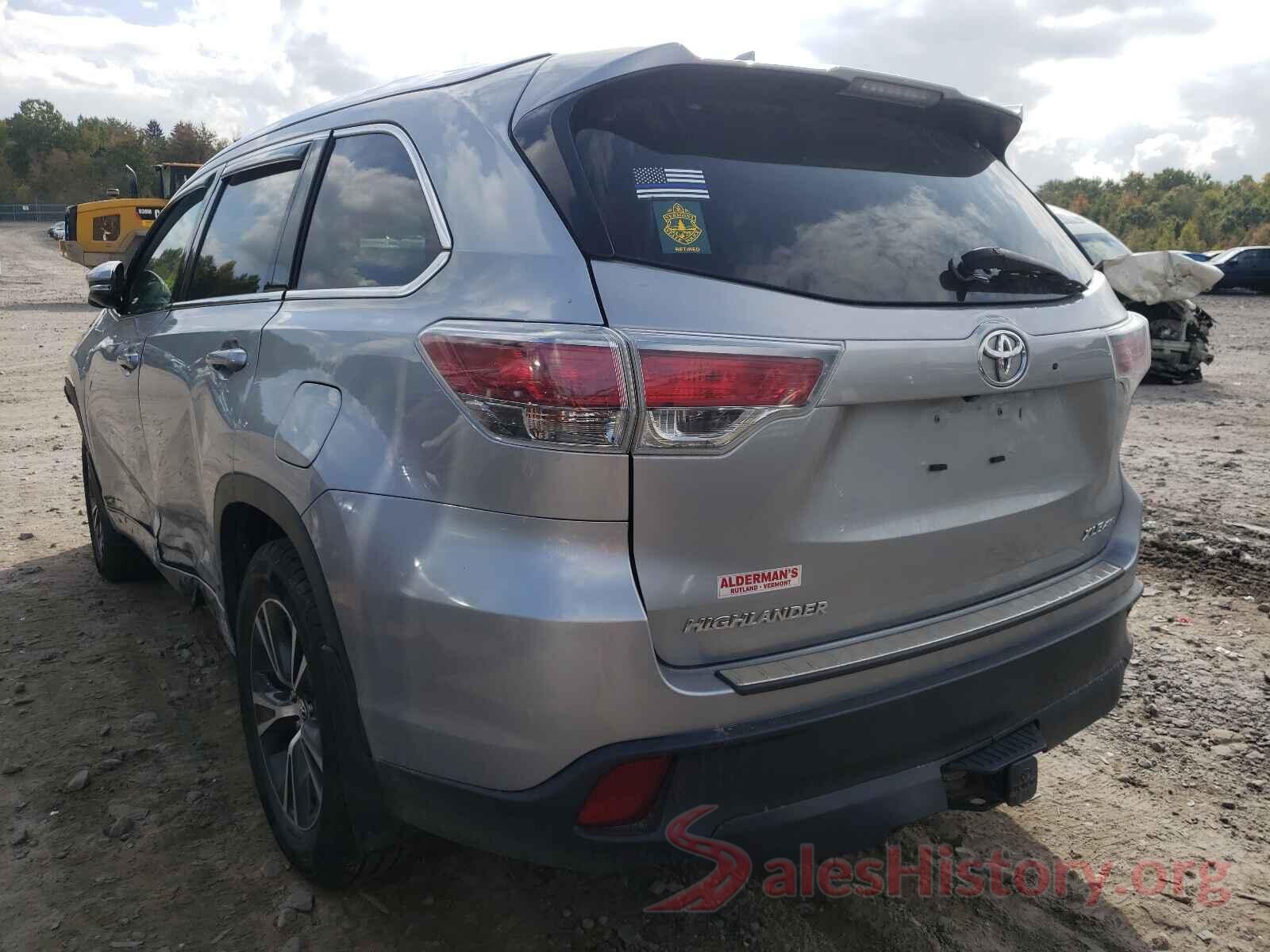 5TDJKRFHXGS300443 2016 TOYOTA HIGHLANDER