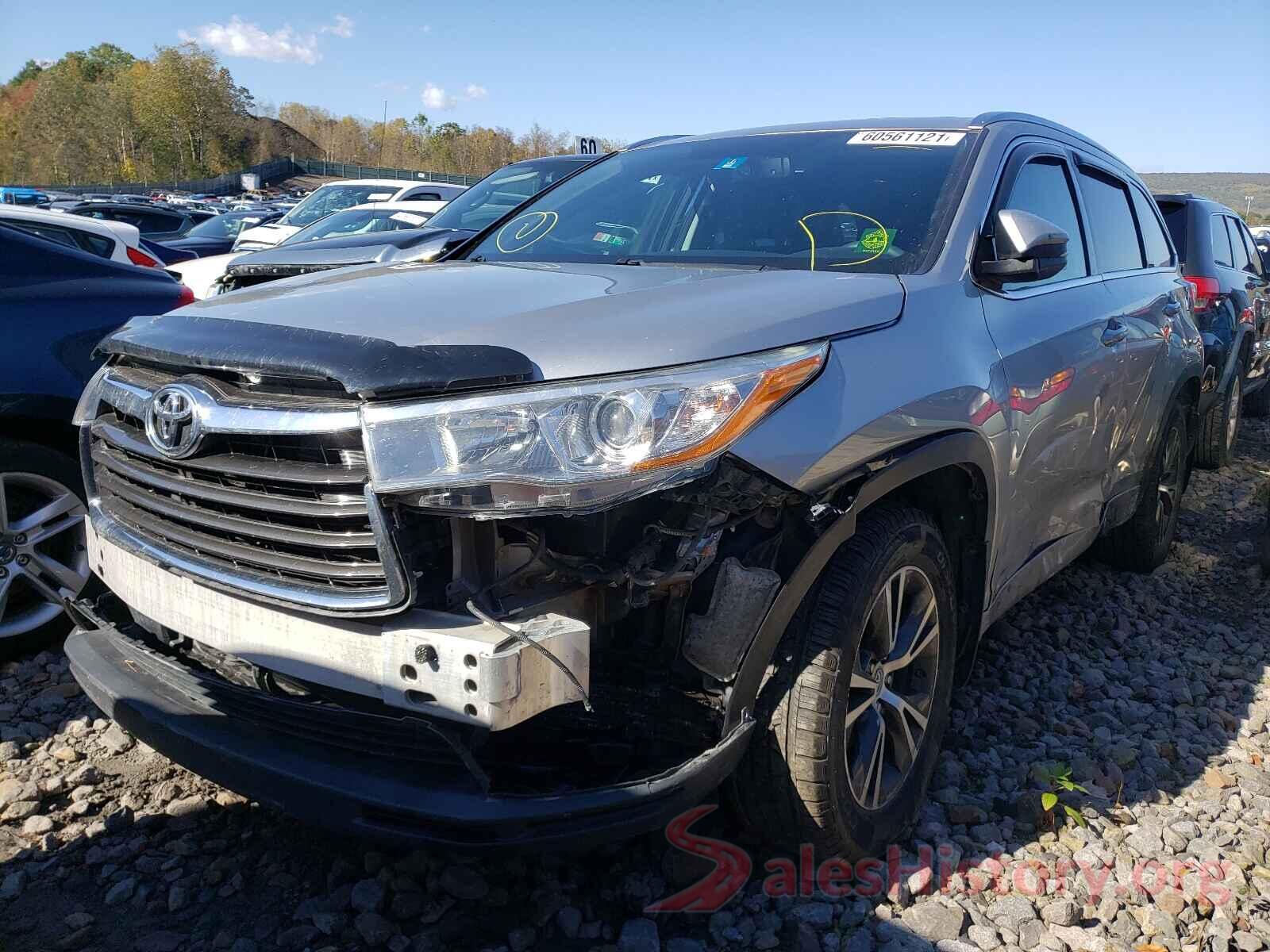 5TDJKRFHXGS300443 2016 TOYOTA HIGHLANDER