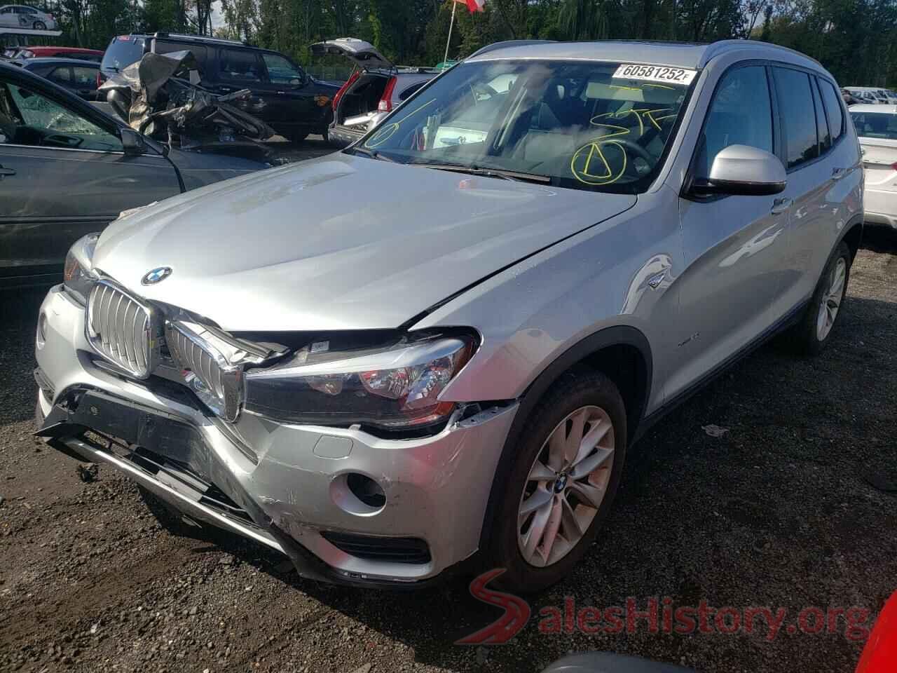 5UXWX9C3XH0W73825 2017 BMW X3