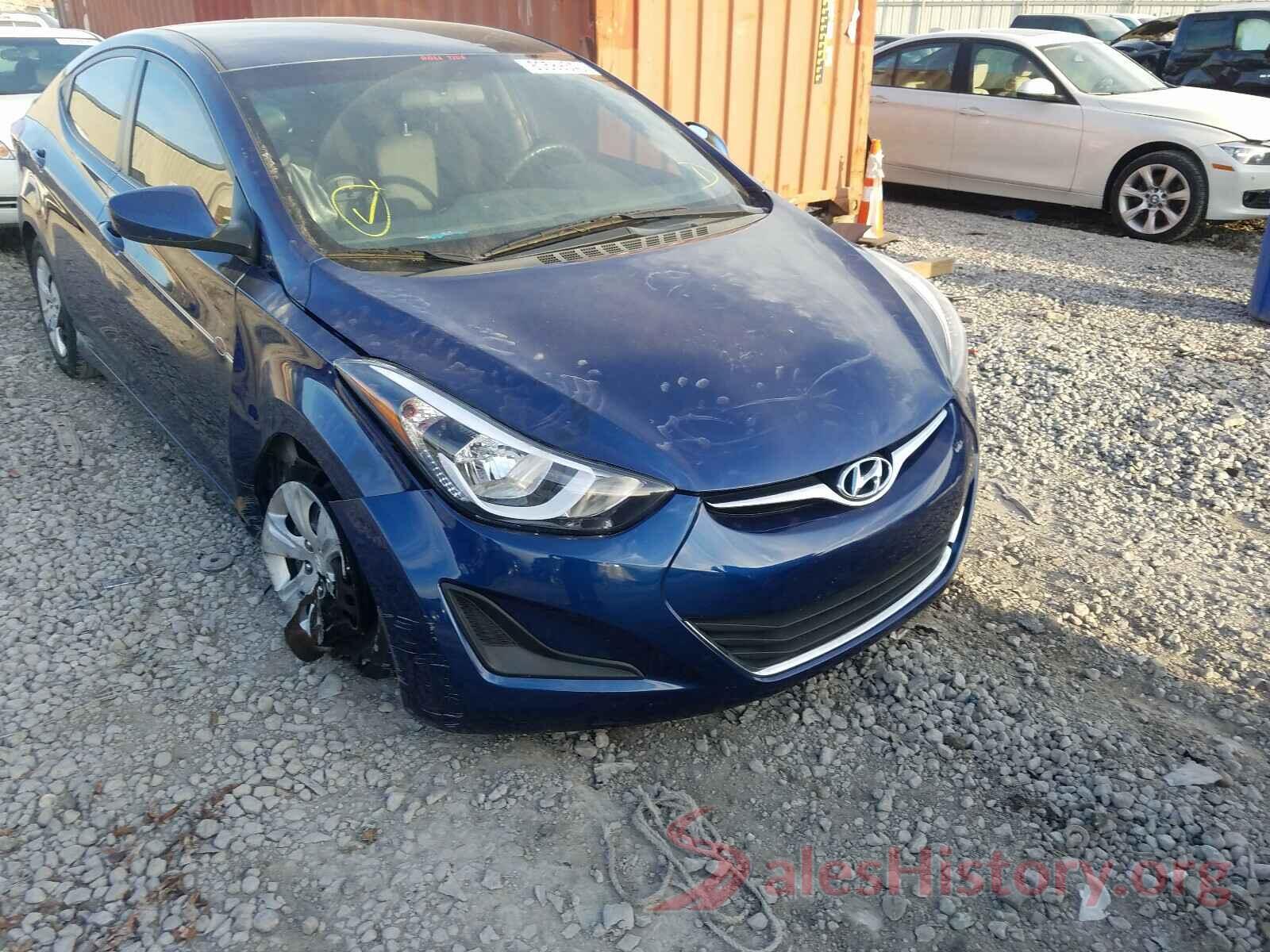 5NPDH4AE8GH736015 2016 HYUNDAI ELANTRA