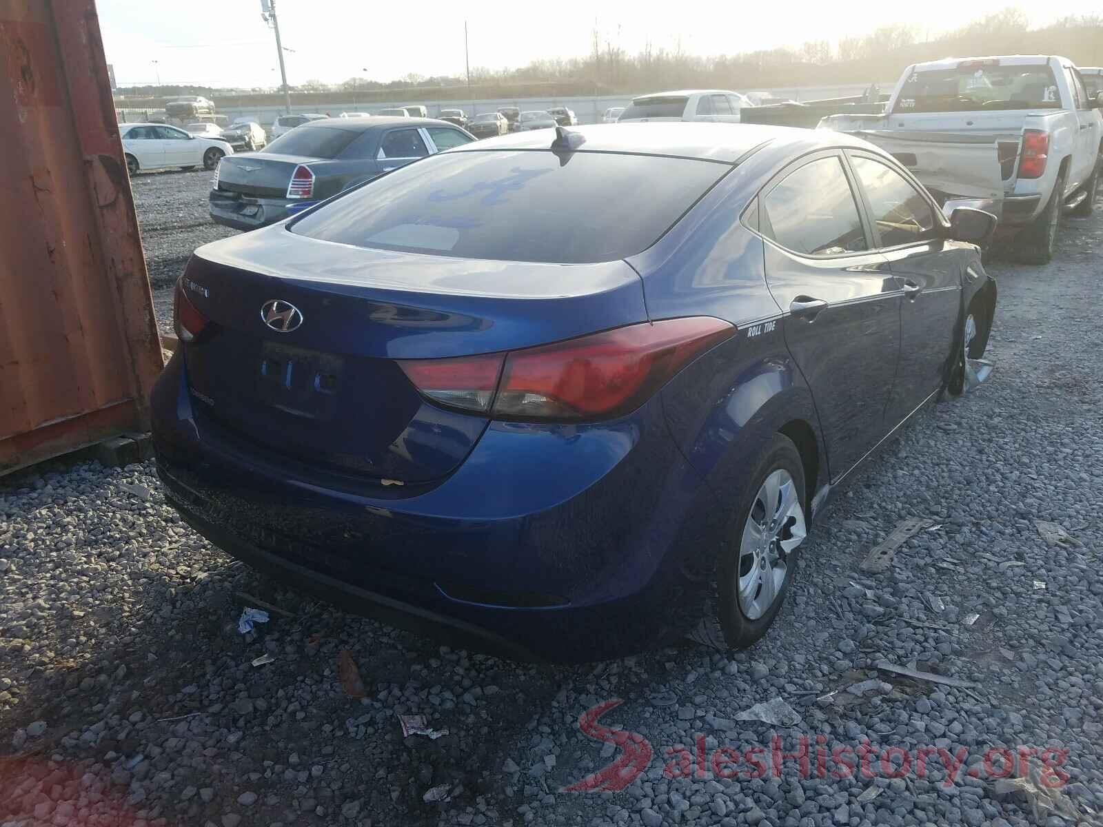 5NPDH4AE8GH736015 2016 HYUNDAI ELANTRA