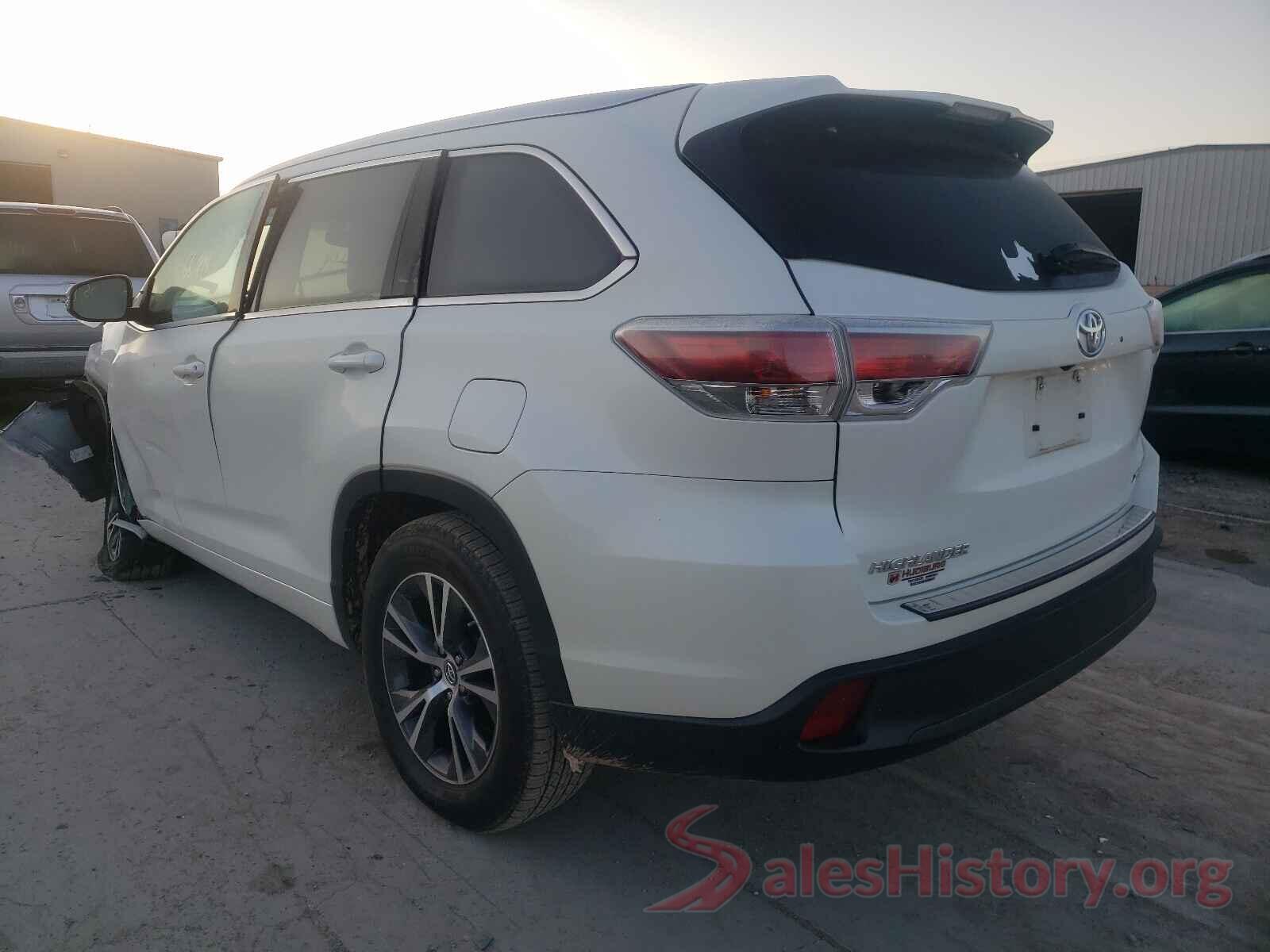 5TDKKRFH5GS506600 2016 TOYOTA HIGHLANDER