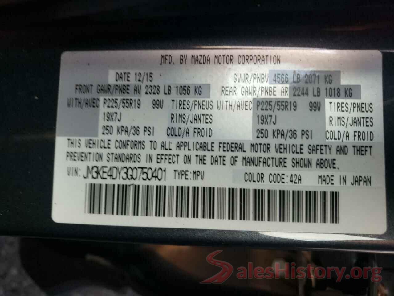 JM3KE4DY3G0750401 2016 MAZDA CX-5