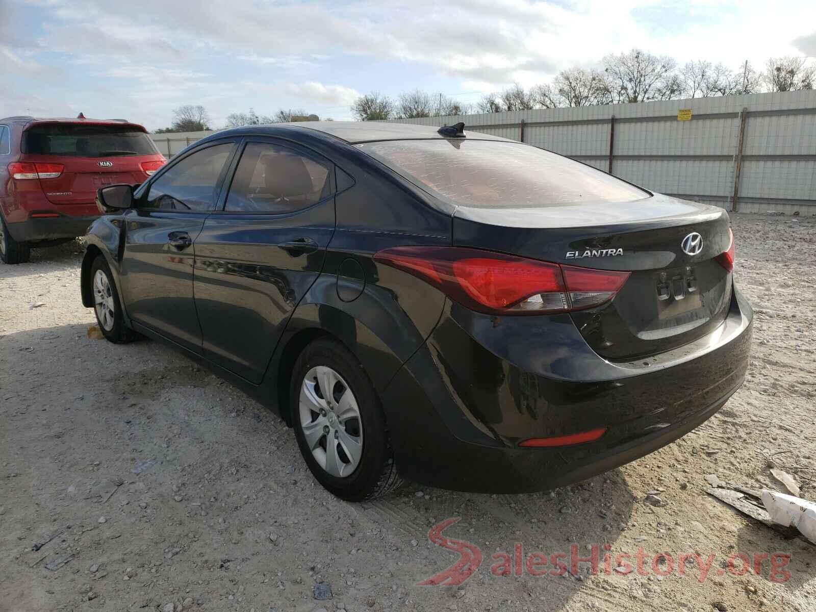 5NPDH4AE9GH782050 2016 HYUNDAI ELANTRA