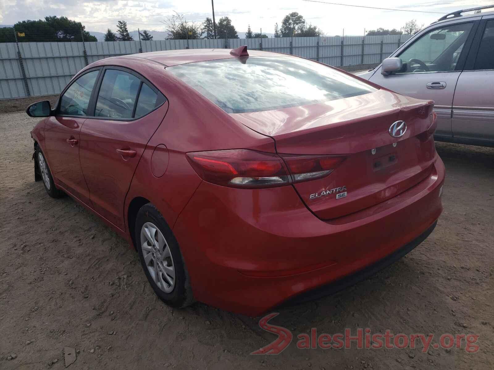 5NPD74LF4HH112819 2017 HYUNDAI ELANTRA