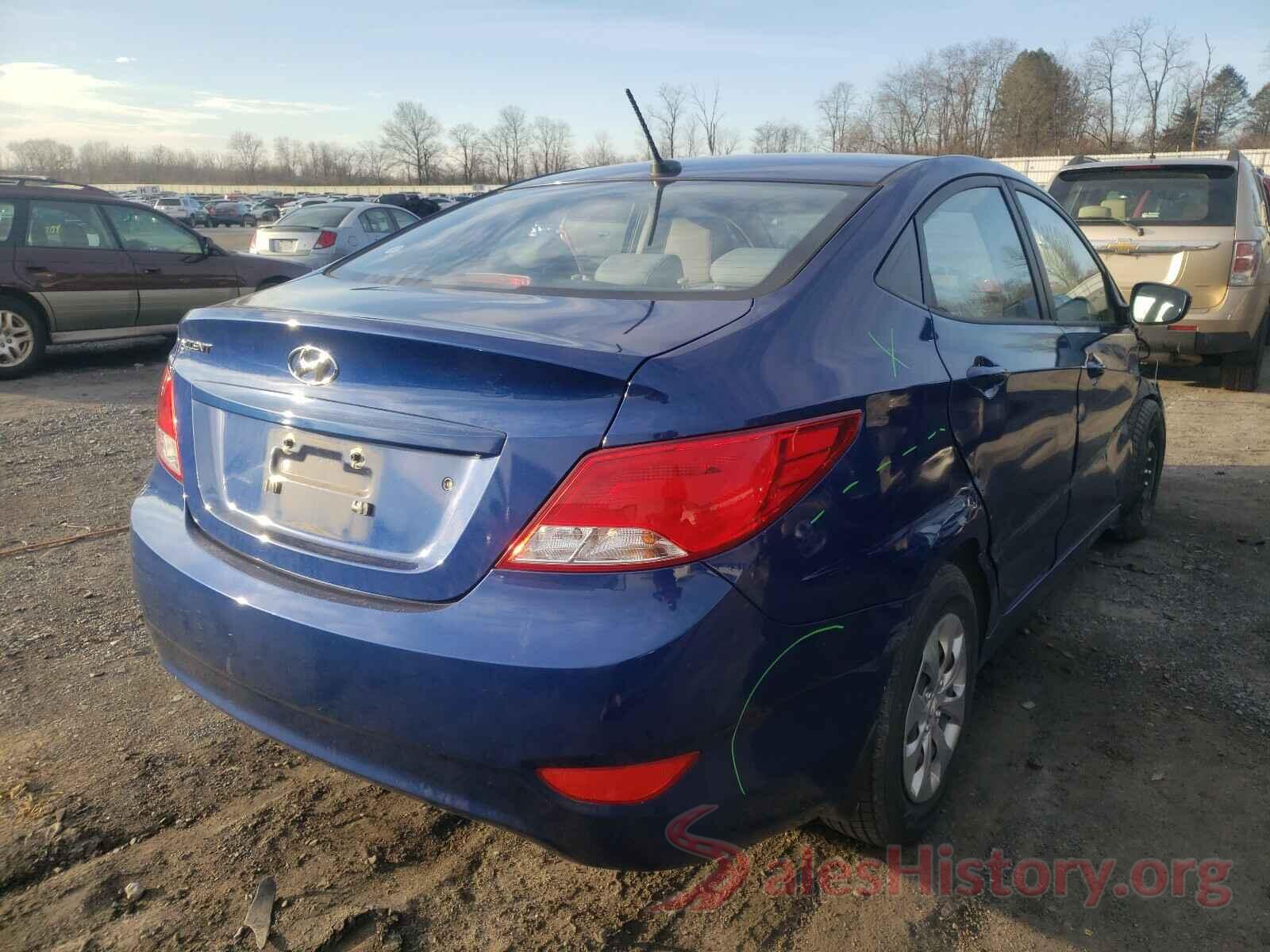 KMHCT4AE4GU078561 2016 HYUNDAI ACCENT