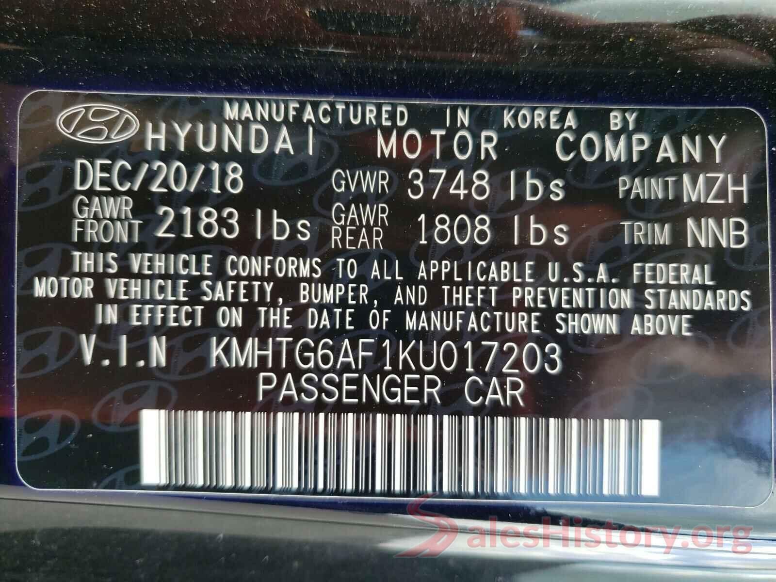 KMHTG6AF1KU017203 2019 HYUNDAI VELOSTER