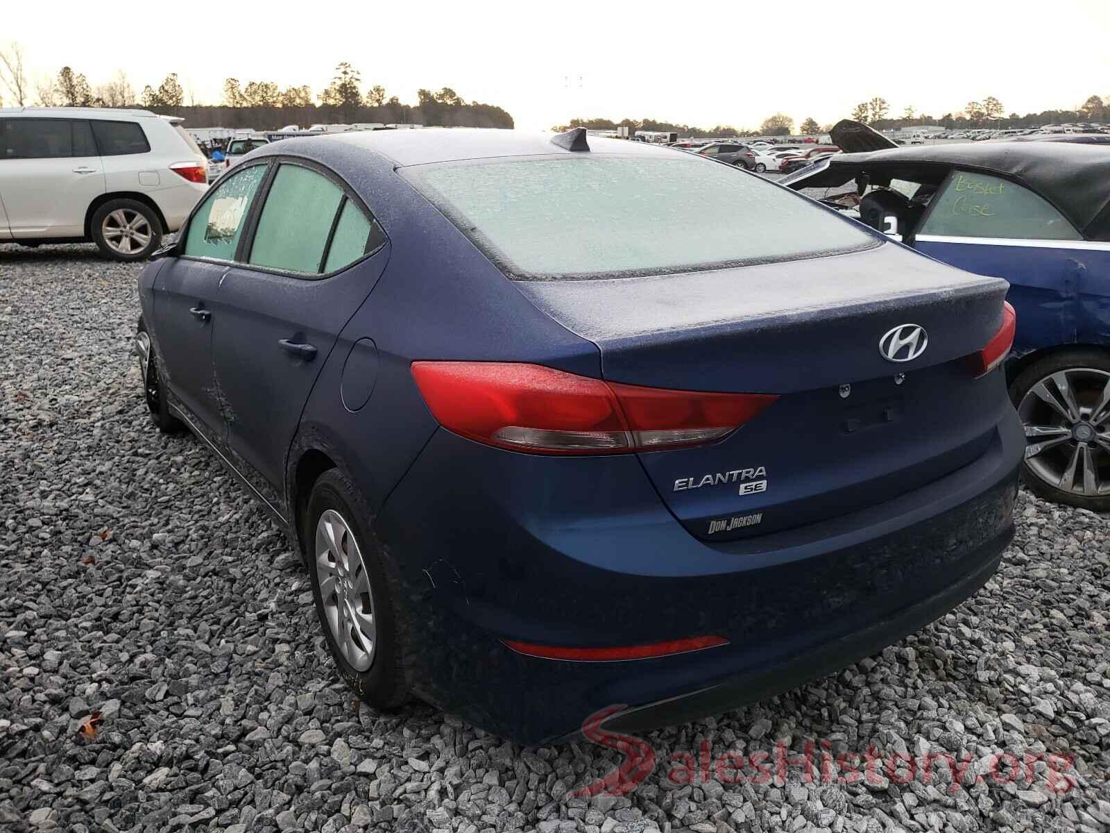 5NPD74LF7HH113804 2017 HYUNDAI ELANTRA