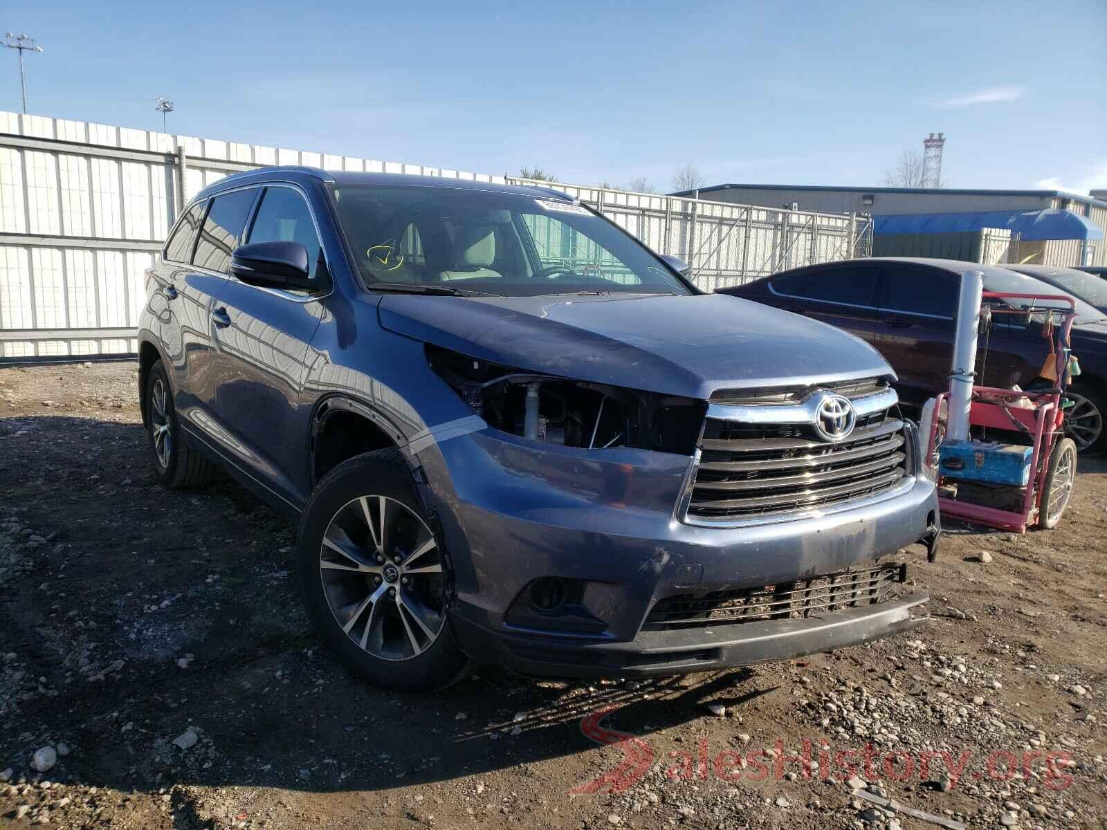 5TDJKRFH5GS506270 2016 TOYOTA HIGHLANDER