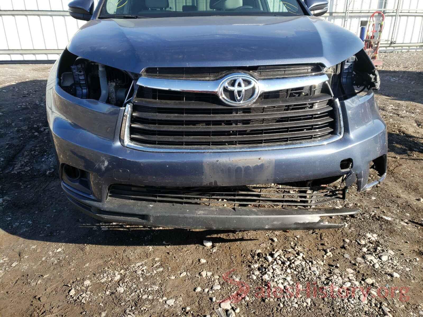 5TDJKRFH5GS506270 2016 TOYOTA HIGHLANDER