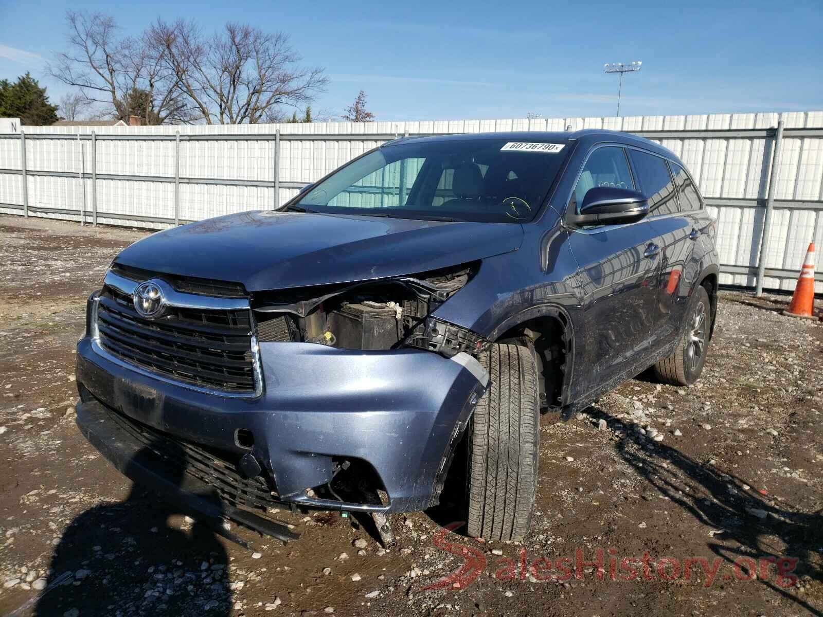 5TDJKRFH5GS506270 2016 TOYOTA HIGHLANDER