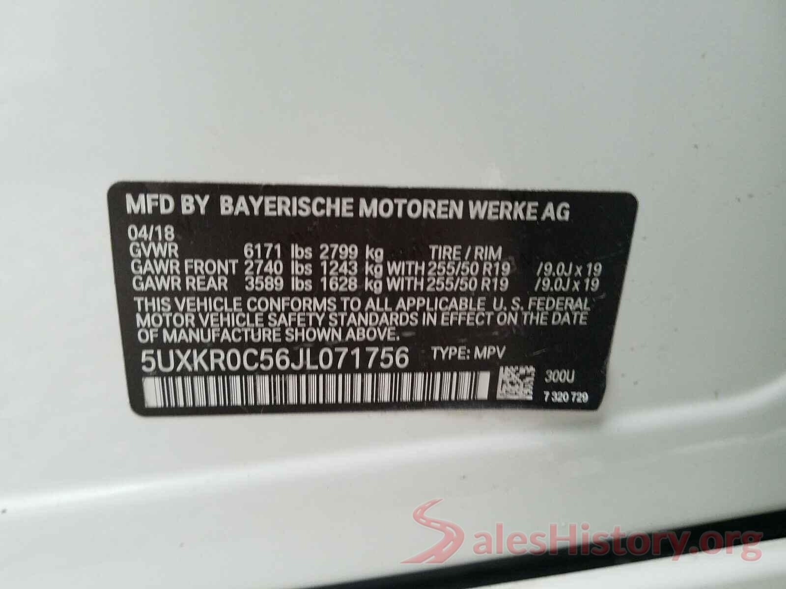 5UXKR0C56JL071756 2018 BMW X5