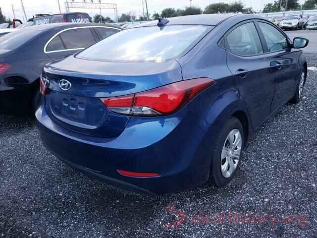 5NPDH4AE7GH770947 2016 HYUNDAI ELANTRA