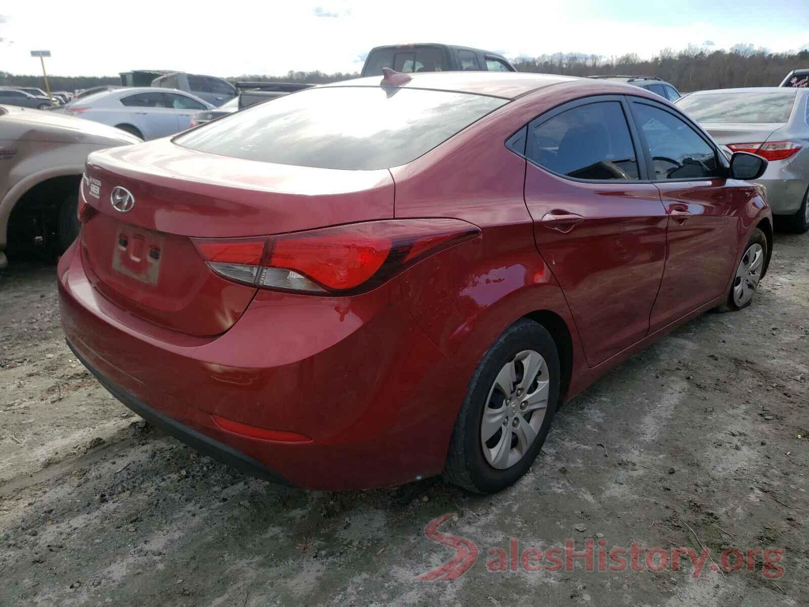 5NPDH4AE4GH671311 2016 HYUNDAI ELANTRA