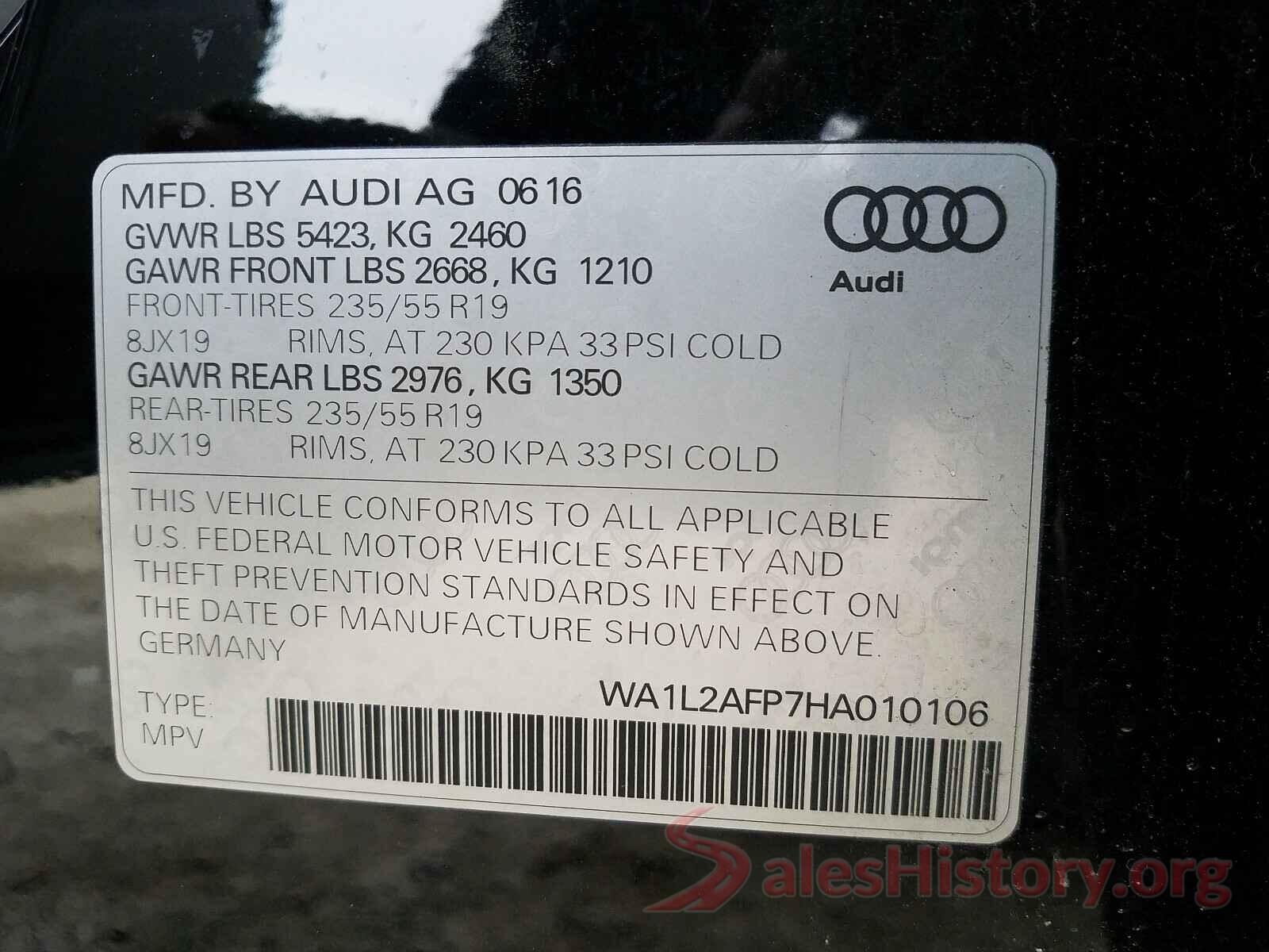 WA1L2AFP7HA010106 2017 AUDI Q5