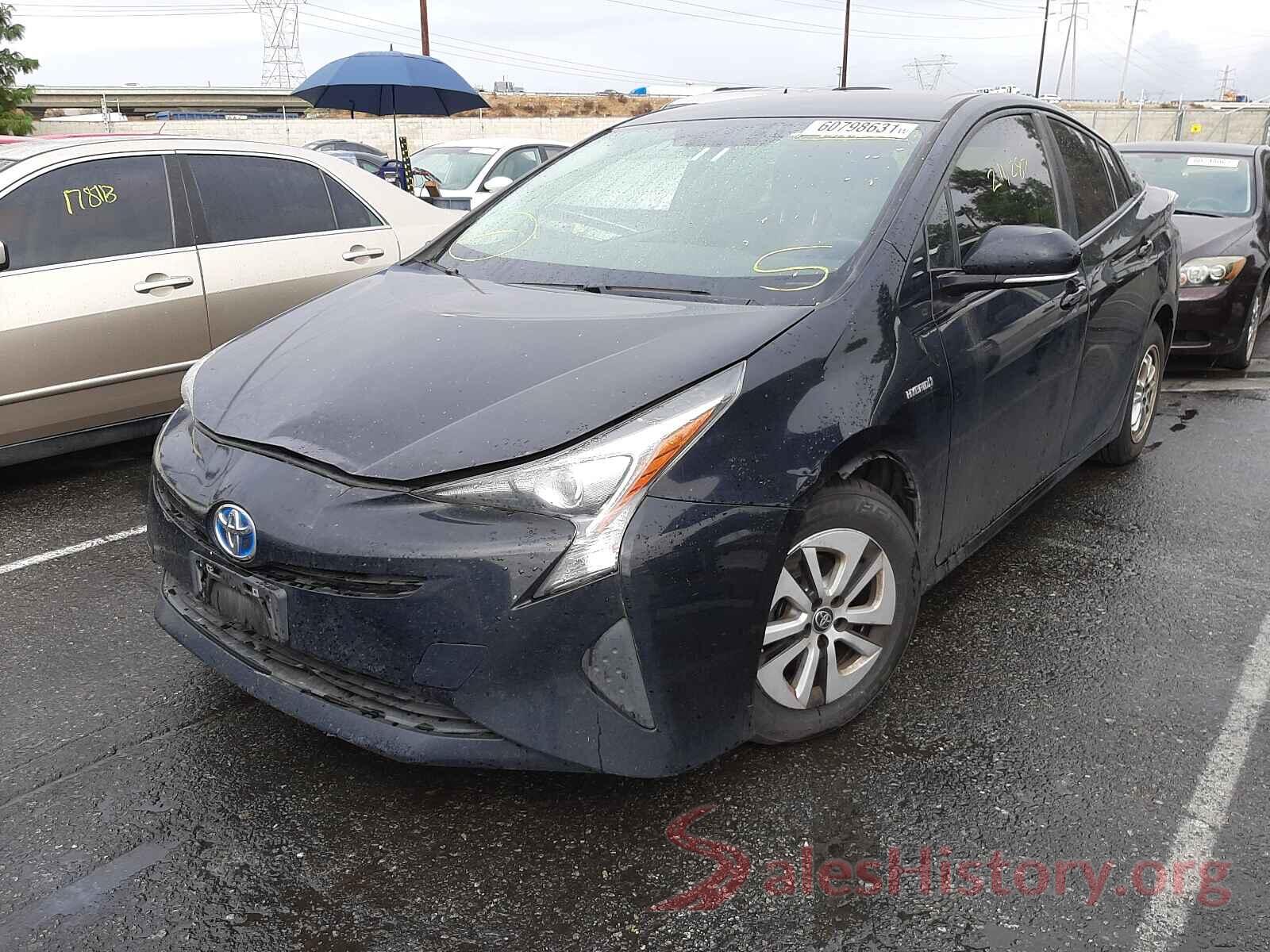 JTDKARFU5G3021701 2016 TOYOTA PRIUS