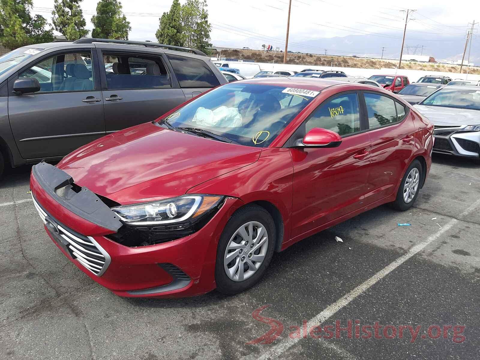 KMHD74LF1HU135234 2017 HYUNDAI ELANTRA