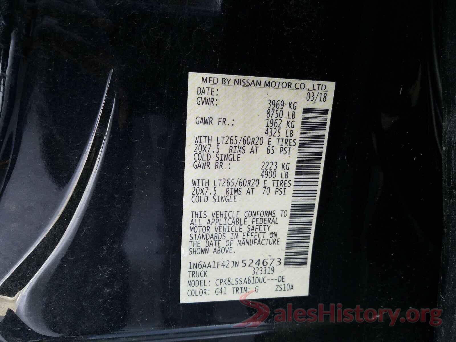 1N6AA1F42JN524673 2018 NISSAN TITAN