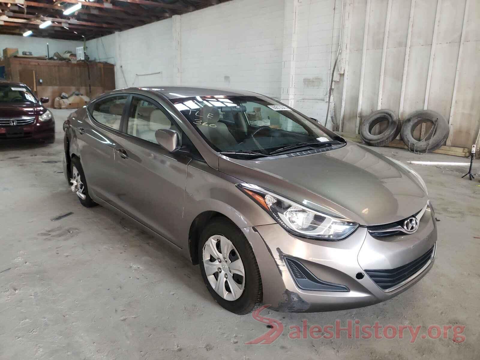 5NPDH4AEXGH774006 2016 HYUNDAI ELANTRA