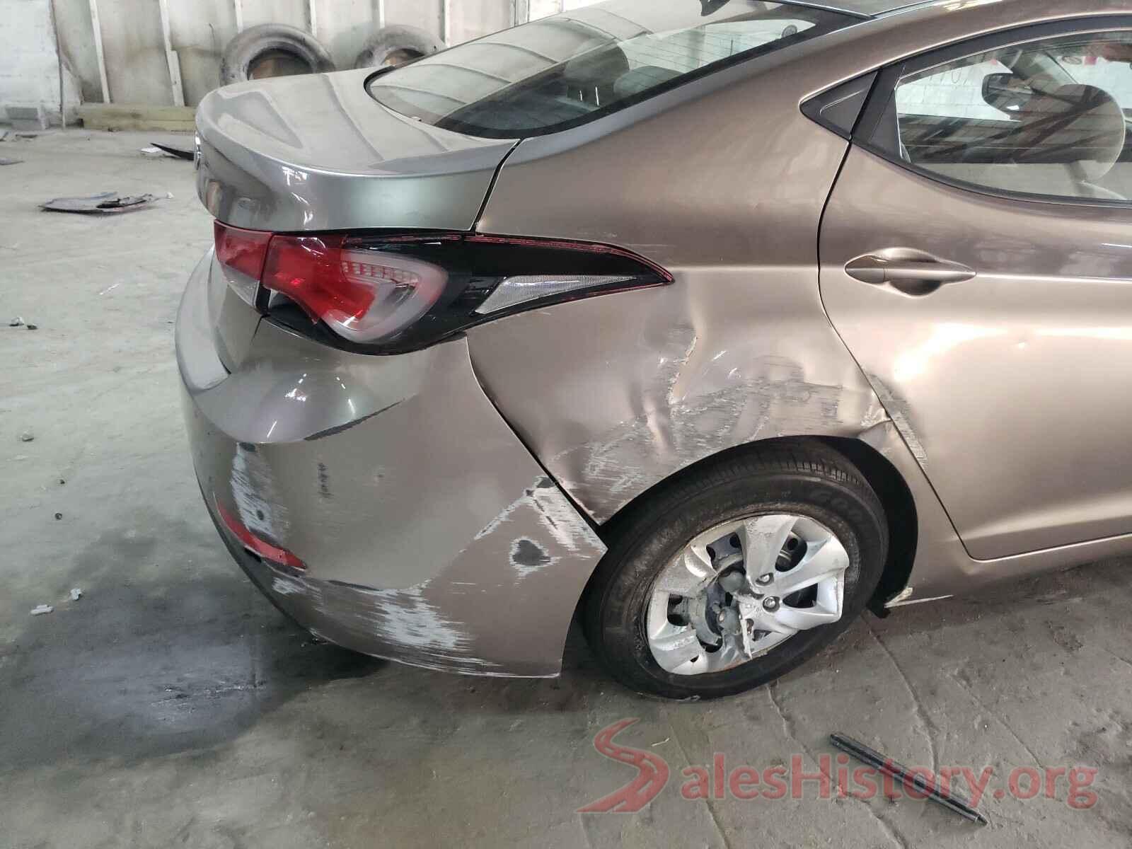 5NPDH4AEXGH774006 2016 HYUNDAI ELANTRA