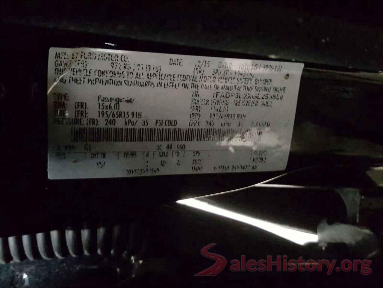 1FADP3E2XGL259859 2016 FORD FOCUS