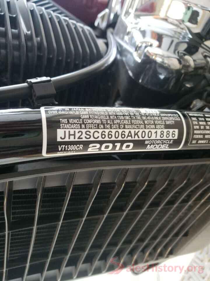 JH2SC6606AK001886 2010 HONDA VT CYCLE