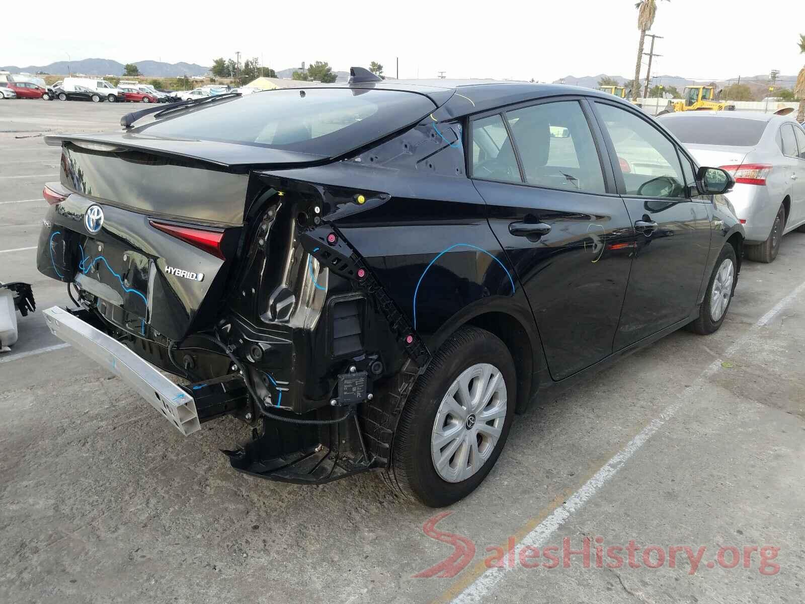 JTDKARFUXK3092918 2019 TOYOTA PRIUS