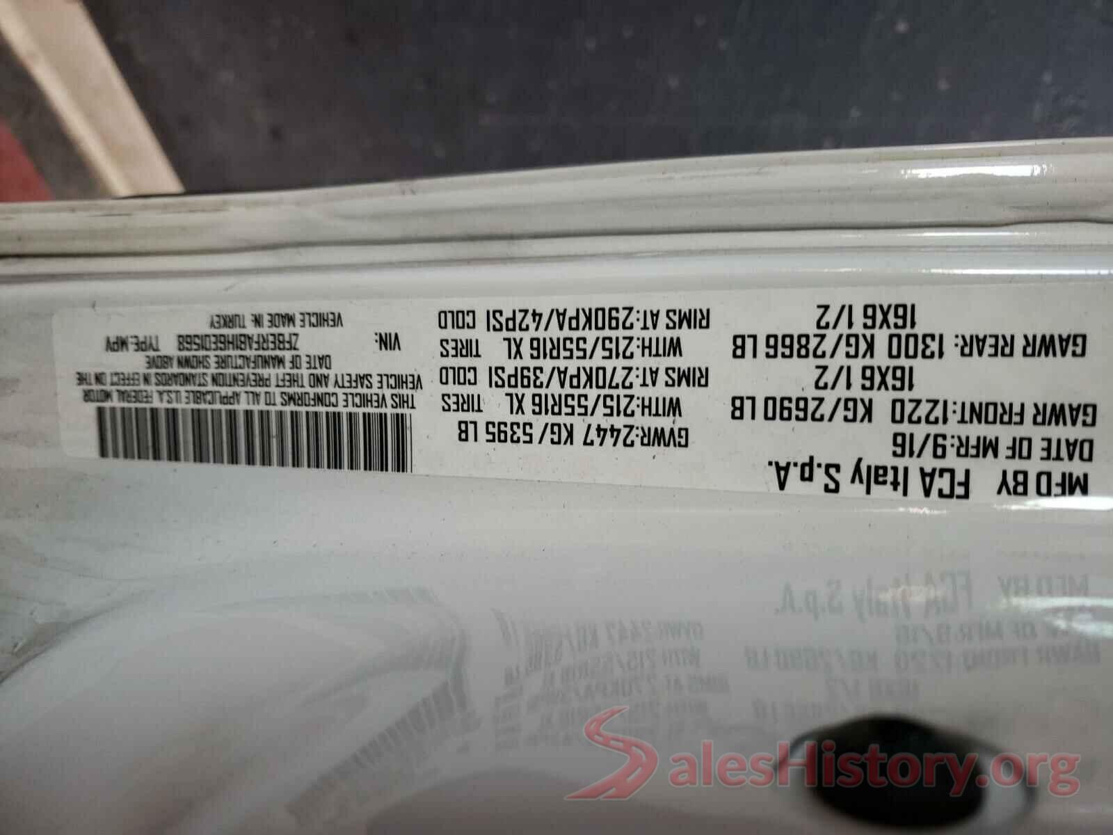 ZFBERFAB1H6E01568 2017 RAM PROMASTER