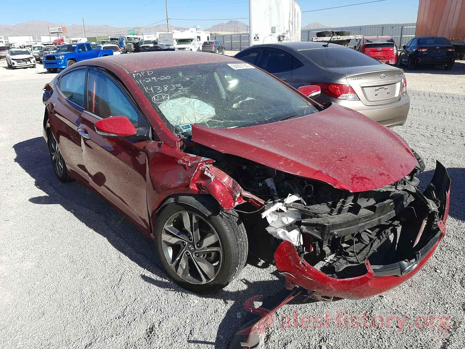 KMHDH4AE8GU617558 2016 HYUNDAI ELANTRA