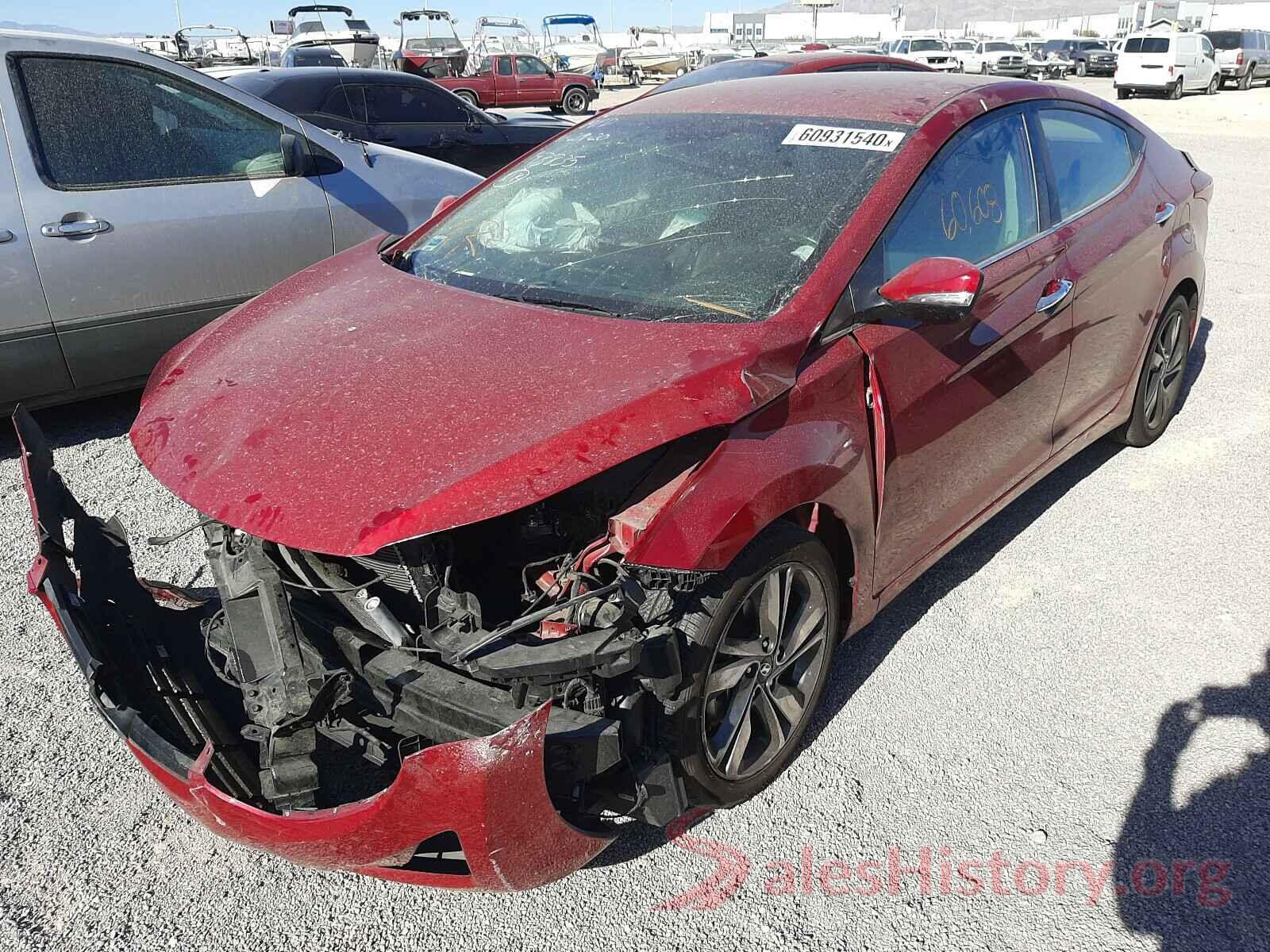 KMHDH4AE8GU617558 2016 HYUNDAI ELANTRA