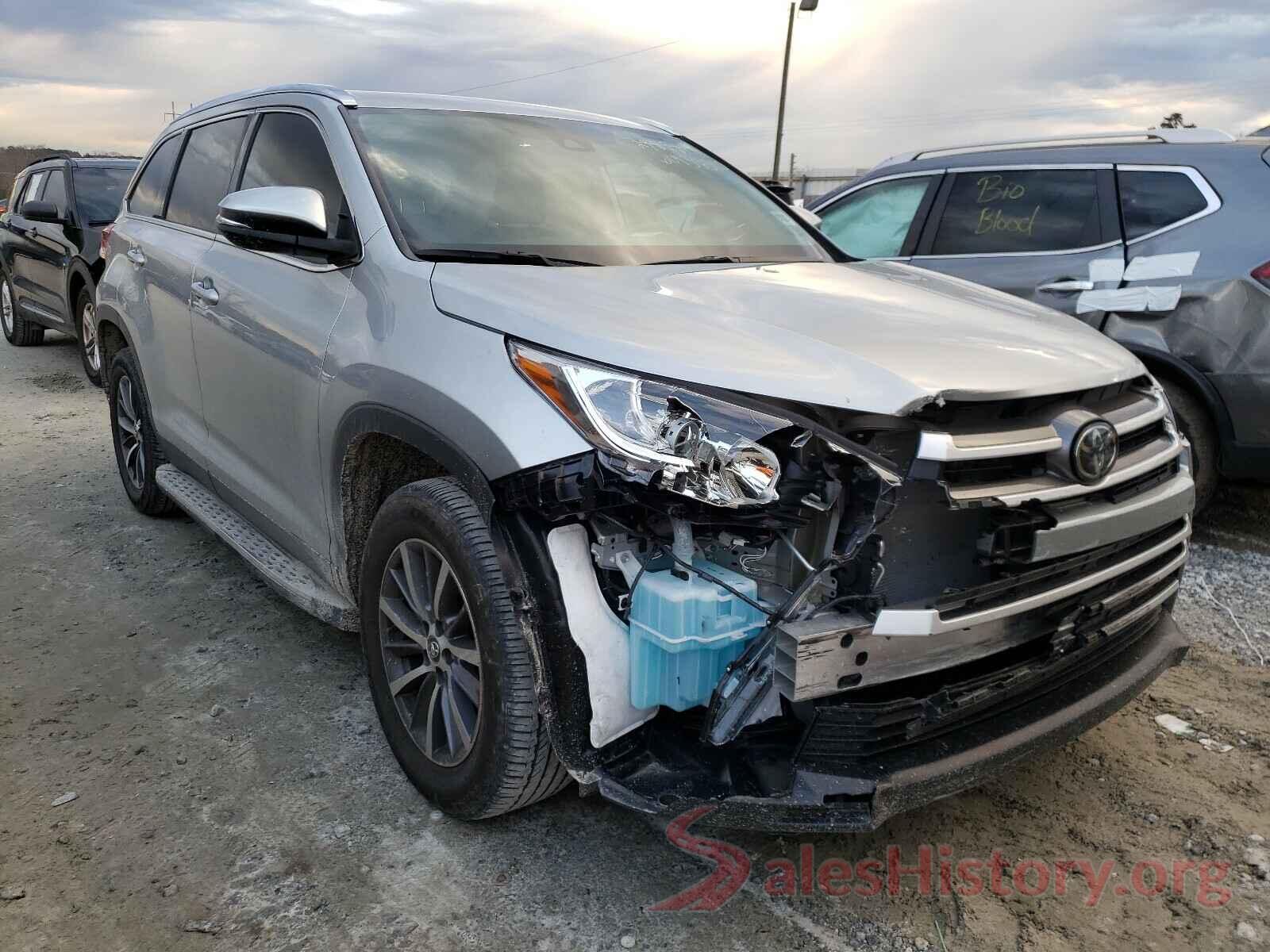 5TDKZRFH7KS302658 2019 TOYOTA HIGHLANDER