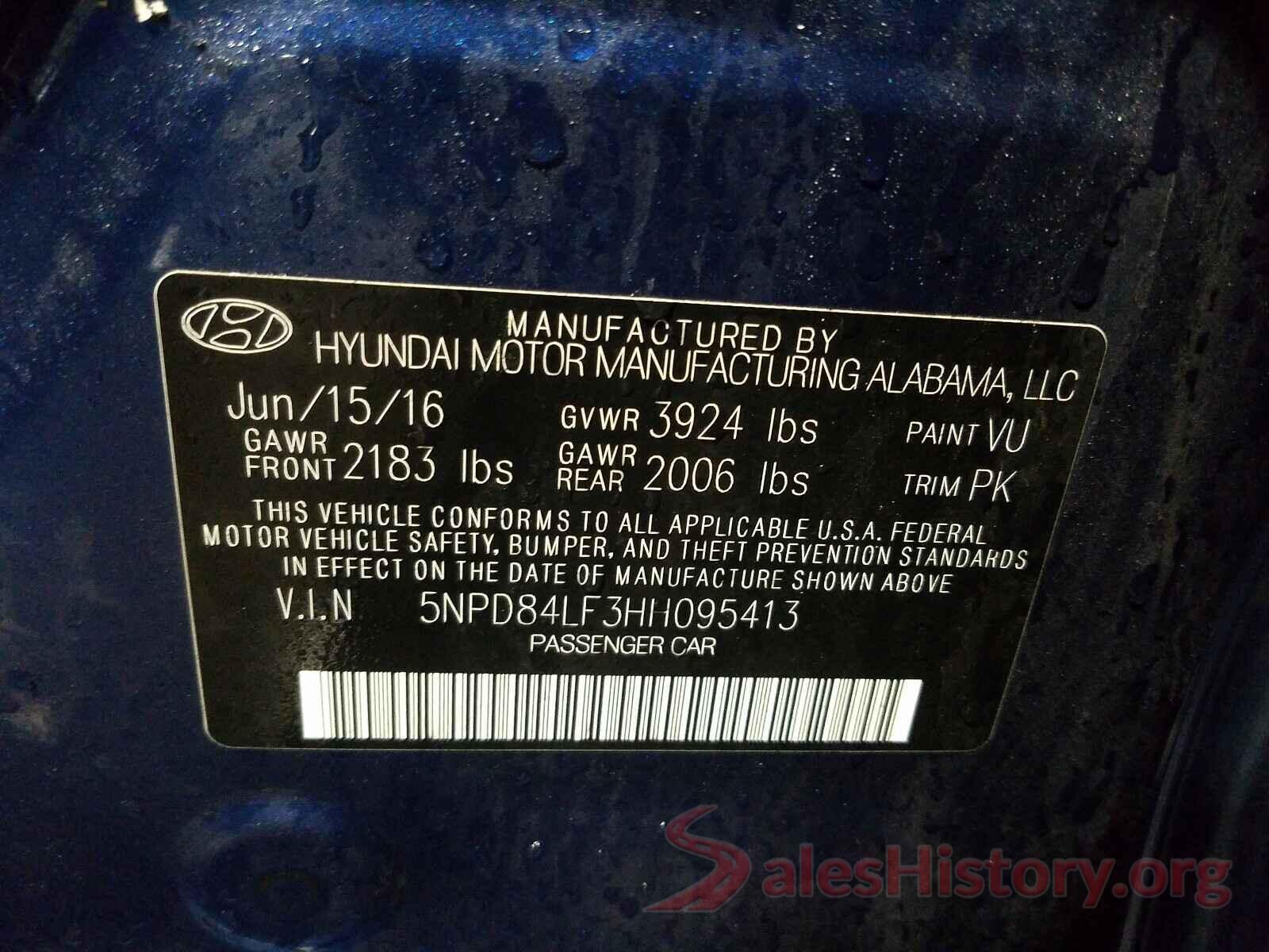 5NPD84LF3HH095413 2017 HYUNDAI ELANTRA