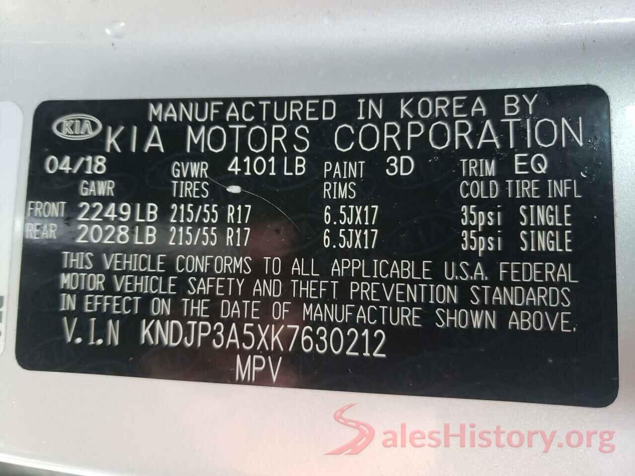 KNDJP3A5XK7630212 2019 KIA SOUL