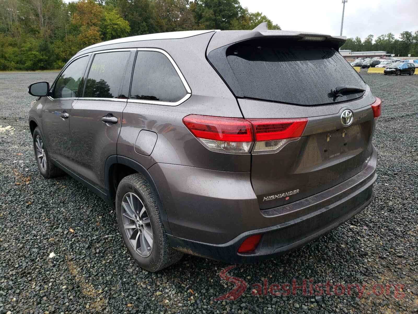 5TDKZRFH7KS304250 2019 TOYOTA HIGHLANDER