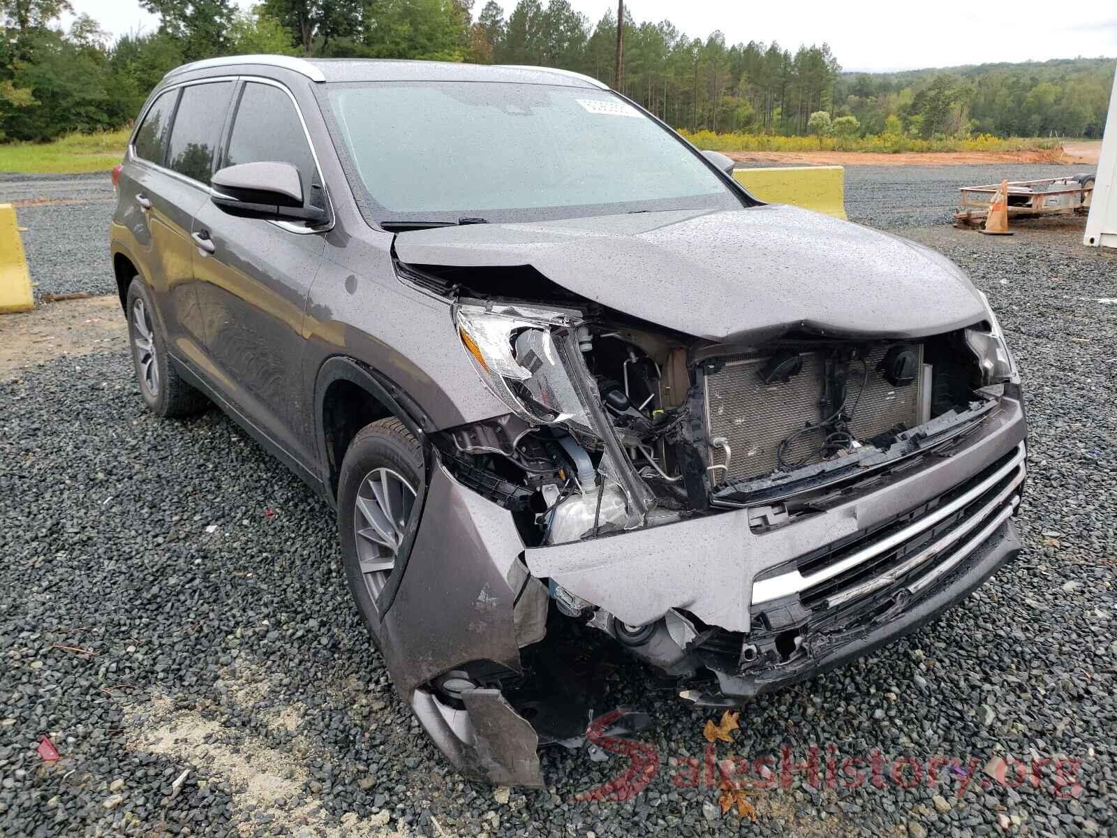 5TDKZRFH7KS304250 2019 TOYOTA HIGHLANDER