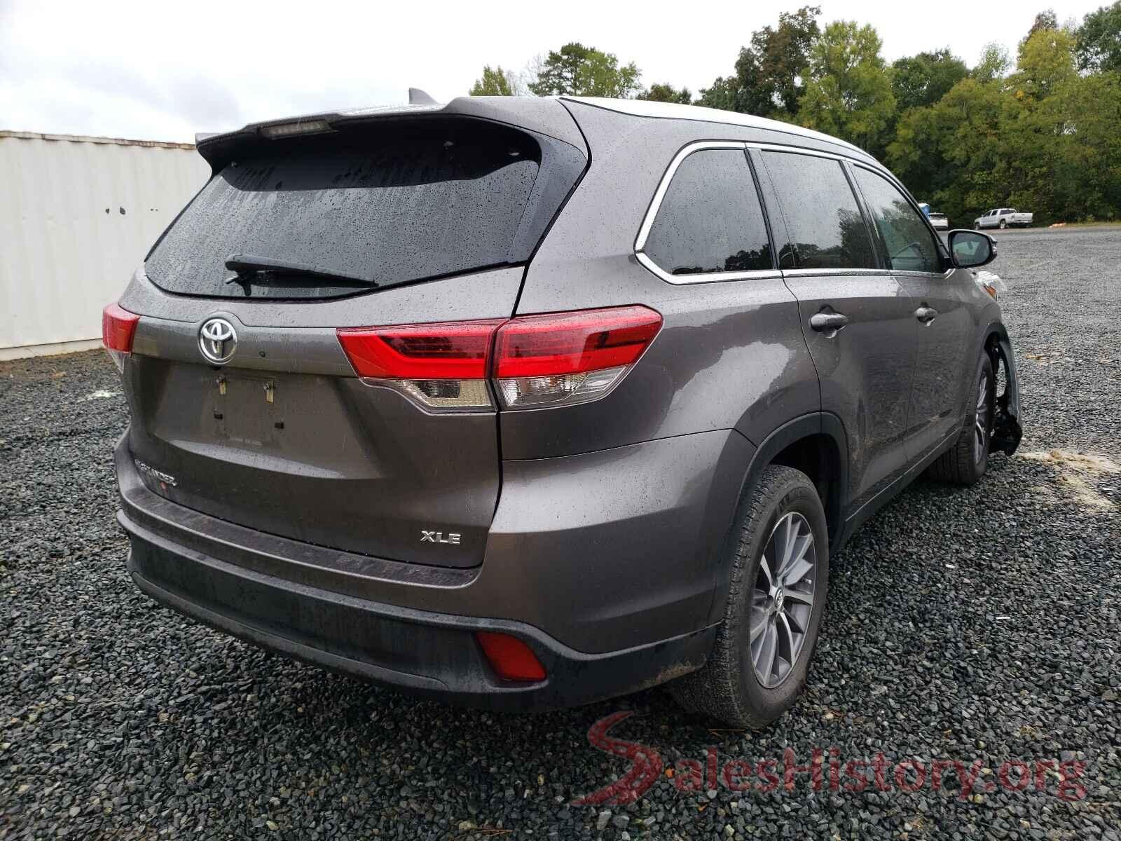 5TDKZRFH7KS304250 2019 TOYOTA HIGHLANDER