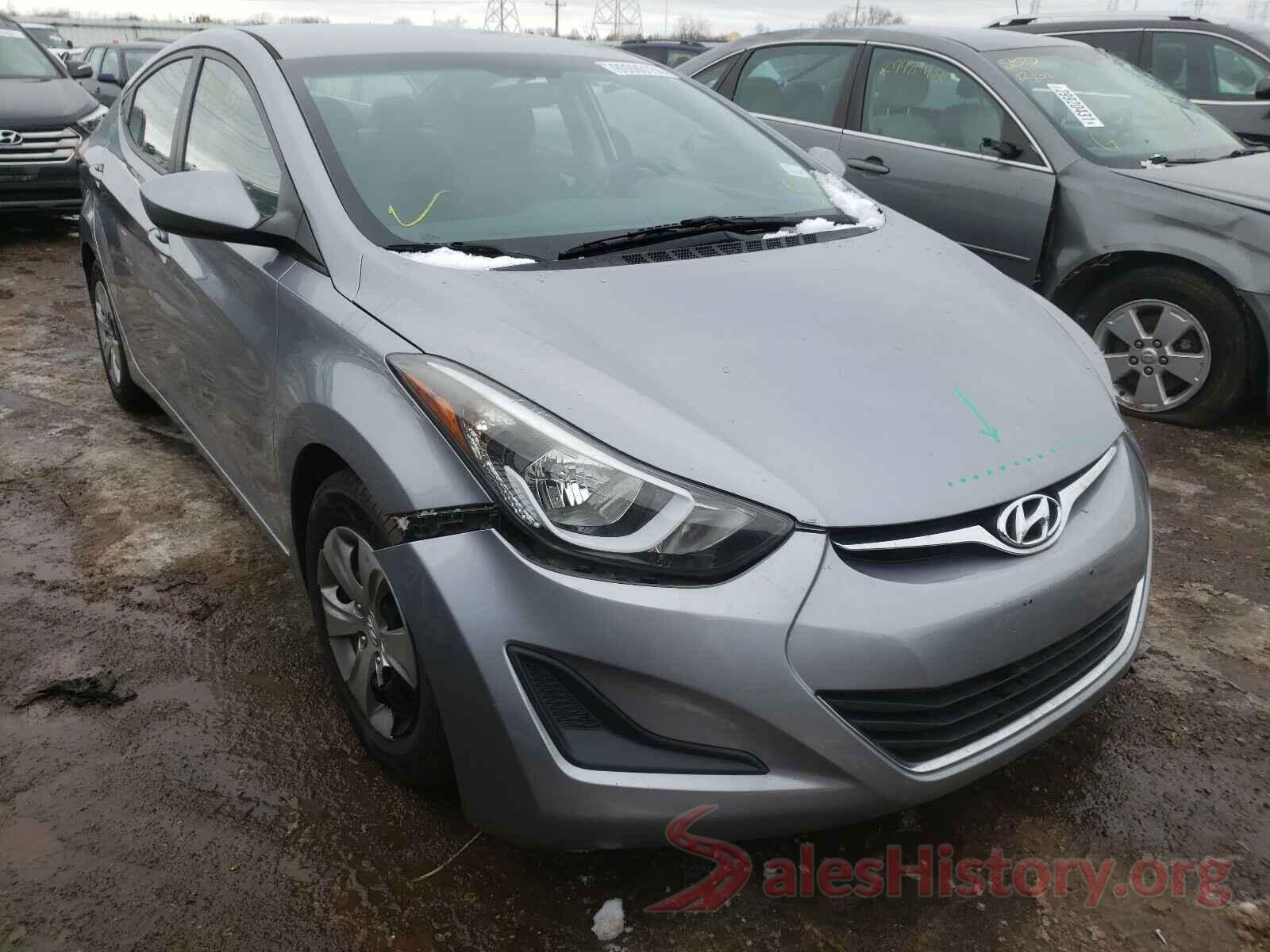 5NPDH4AE4GH669641 2016 HYUNDAI ELANTRA