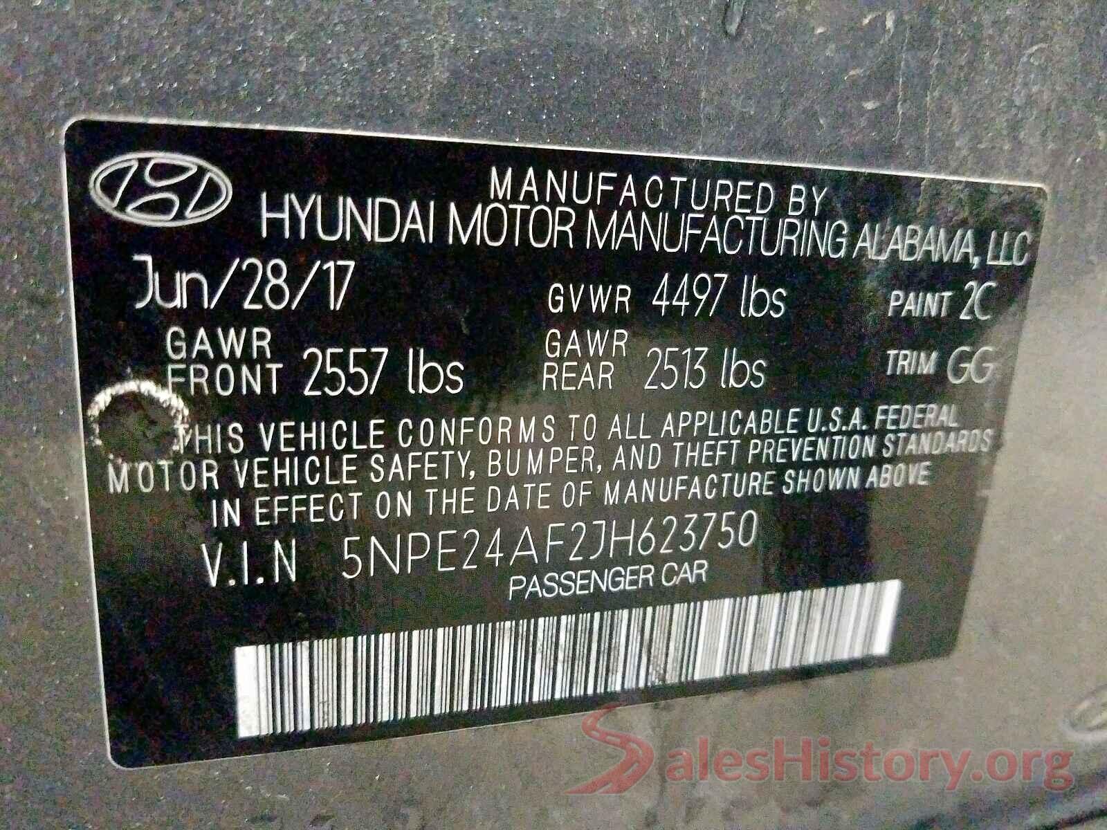 5NPE24AF2JH623750 2018 HYUNDAI SONATA