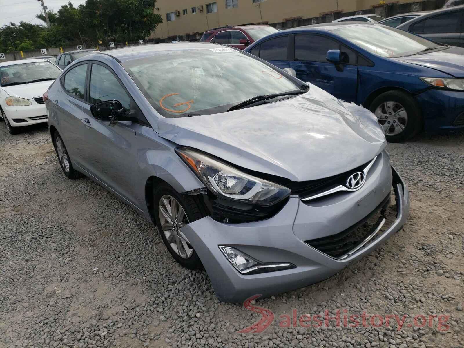 5NPDH4AE6GH722744 2016 HYUNDAI ELANTRA